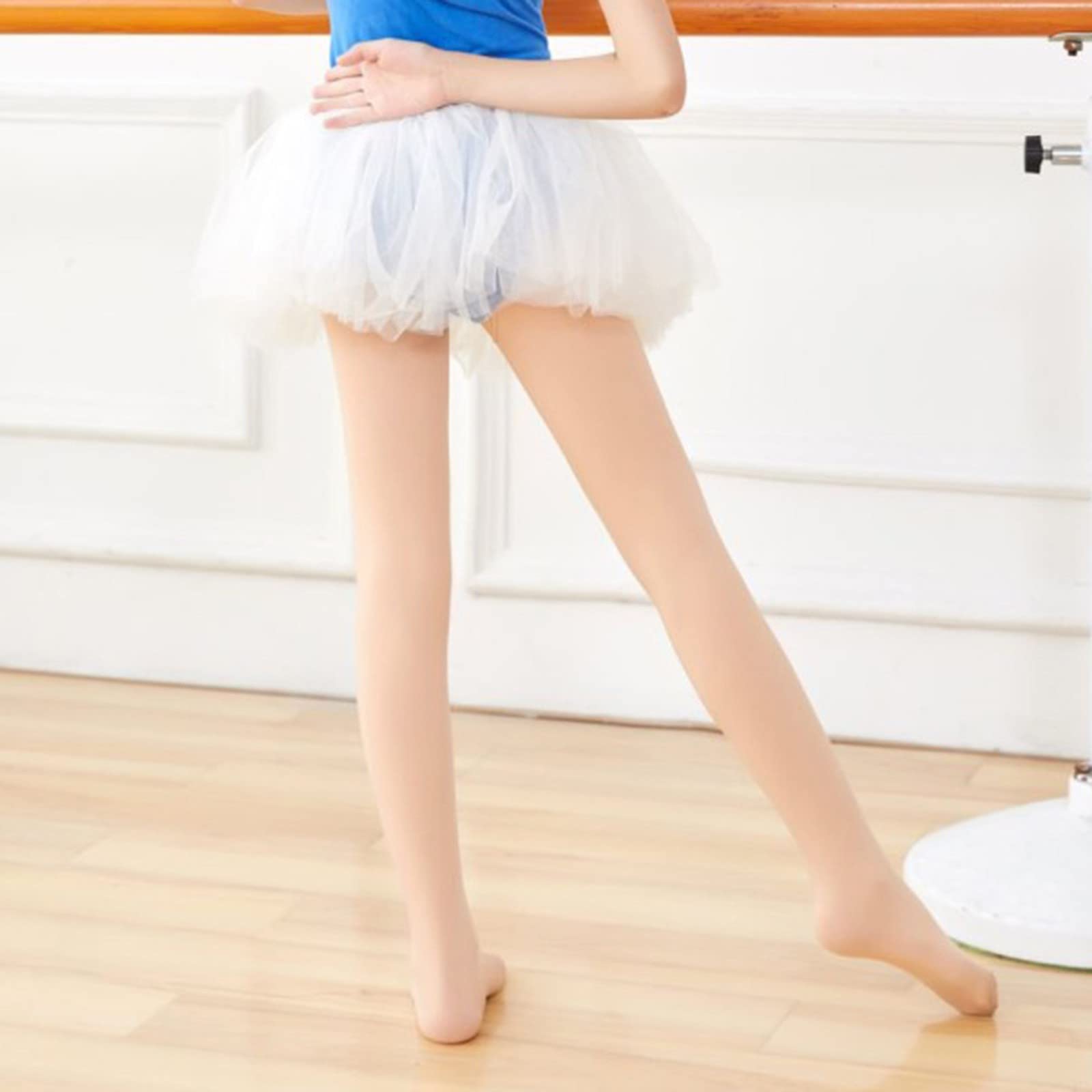 **Toddler Girls Cotton Knit Leggings - Stretchy Ballet Dance Pants for Kids - Soft & Comfortable Stockings for Play, Dance & Everyday Wear**