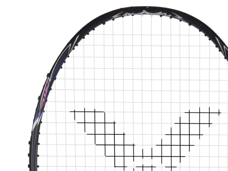 Victor Auraspeed 90KII Badminton Racket - Professional Demo Rental for Training & Competition | Lightweight Carbon Fiber Shuttlecock Racket for Smash & Defense | Perfect for Badminton Clubs, Tournaments & Practice Sessions