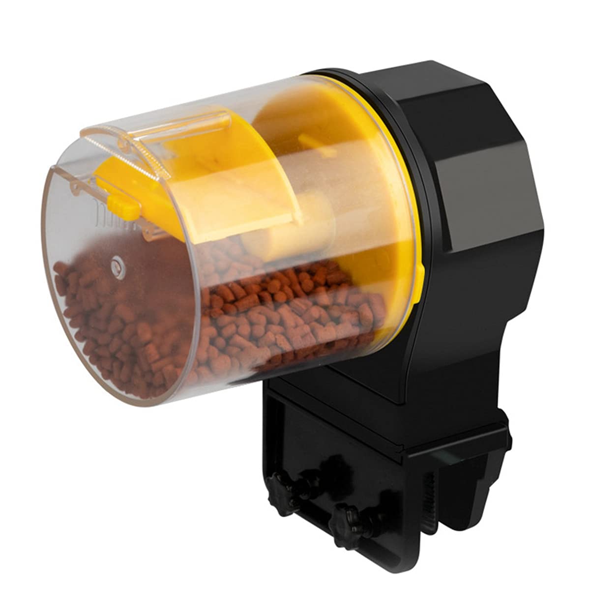Automatic Fish Feeder with Digital Timer - Electric Aquarium Food Dispenser for Small Fish & Turtle Tanks - Portable Plastic Fish Feeding Tool for Vacation & Daily Use