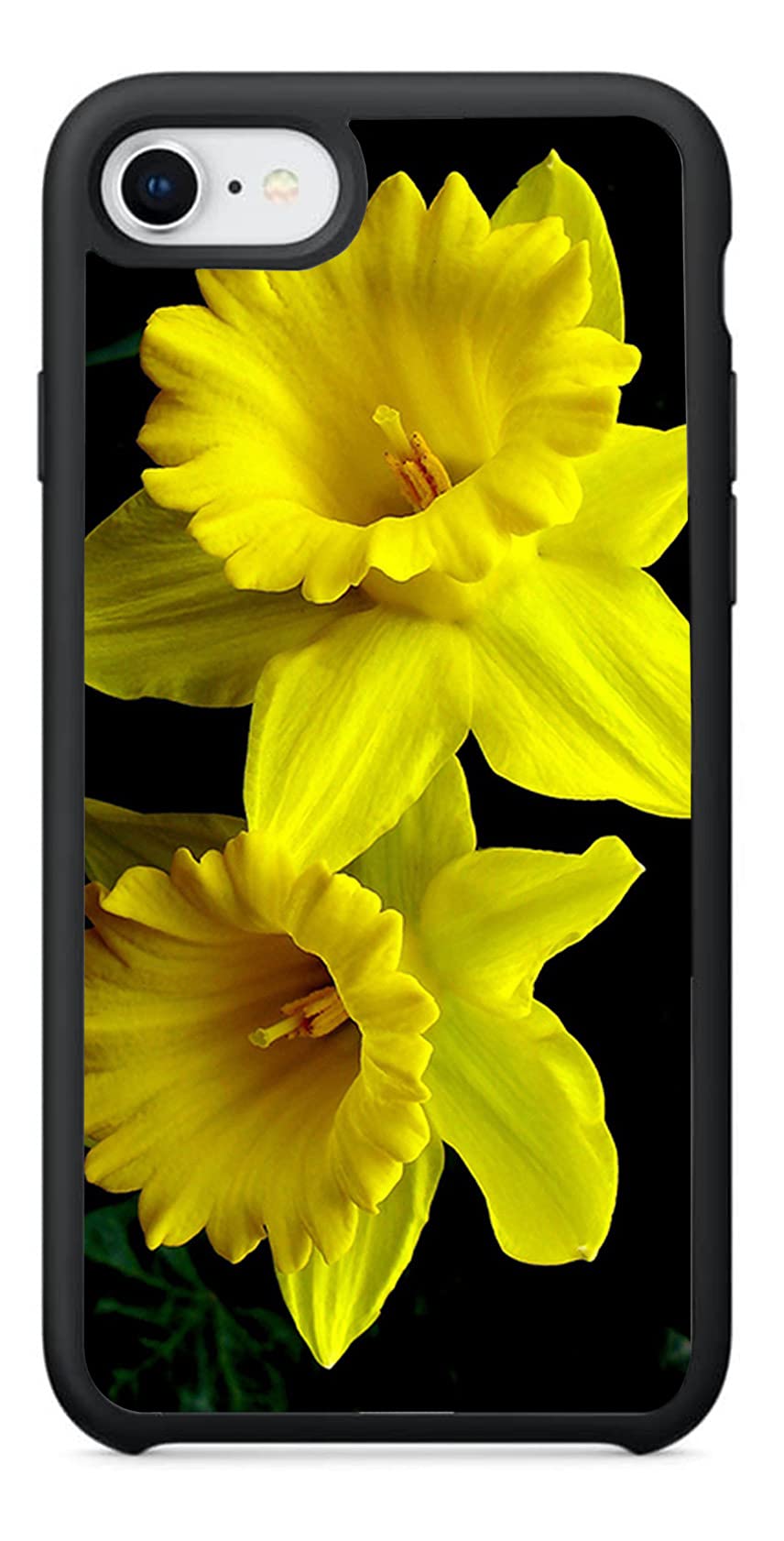 Yellow Daffodils Pattern Shockproof TPU Phone Case for iPhone 7/8/SE (4.7 inch) - Cute Floral Design Protective Cover - Perfect for Everyday Use, Work & Travel