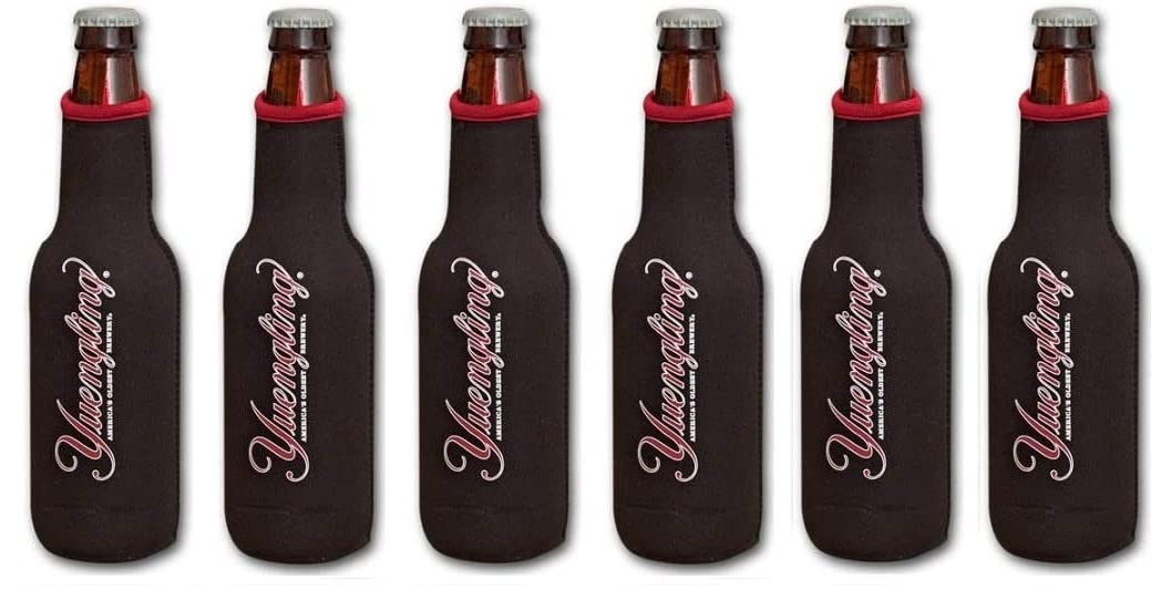 Yuengling Beer Bottle Cooler Holder Set of 6 - Insulated Bottle Huggies for Keeping Drinks Cold - Perfect for Parties, BBQs, and Tailgating
