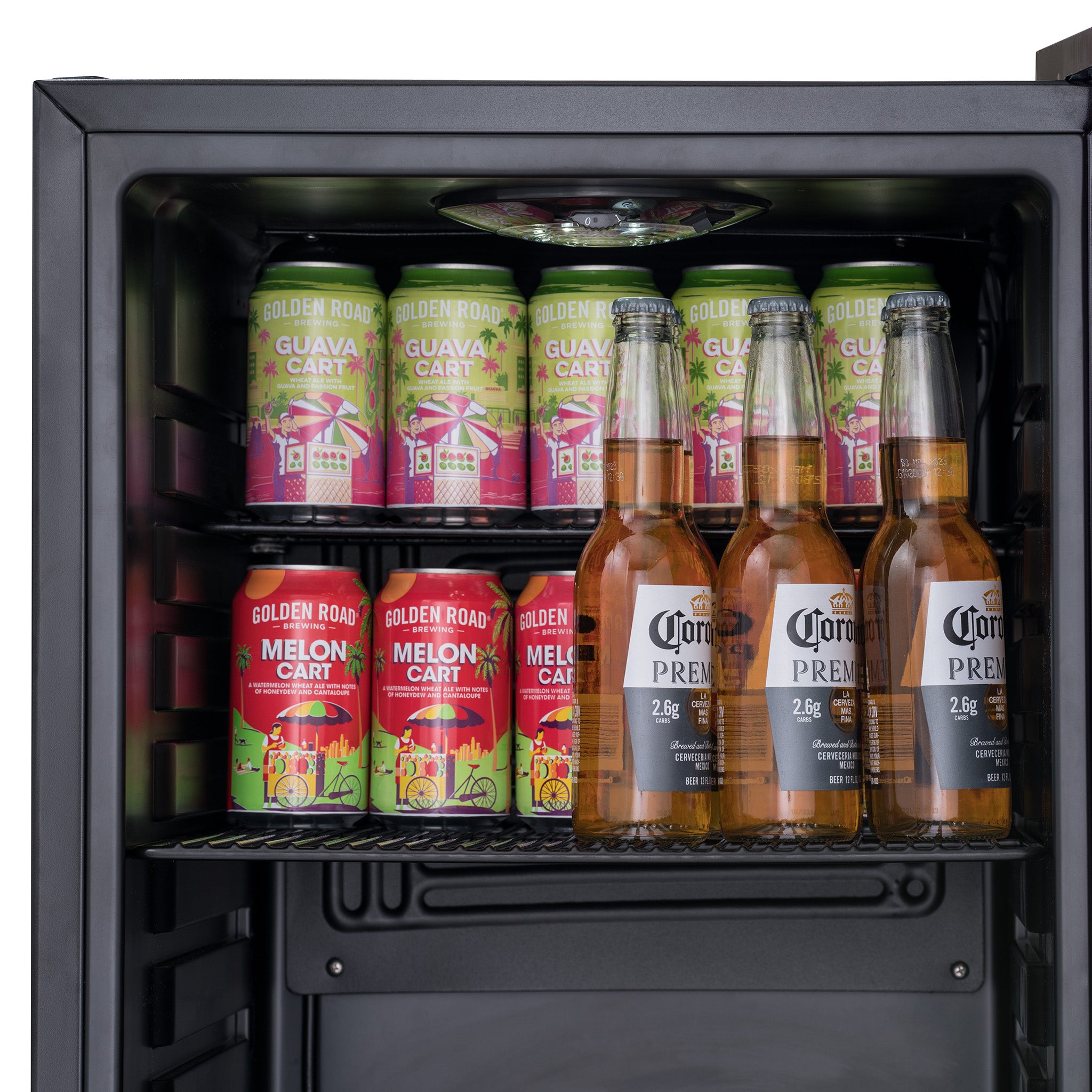 Newair® Prismatic™ Series 85 Can Beverage Refrigerator - Compact 18.7 Inch Mini Fridge for Beer, Soda & Wine - Perfect for Home Bar, Office, Dorm Room & Game Room