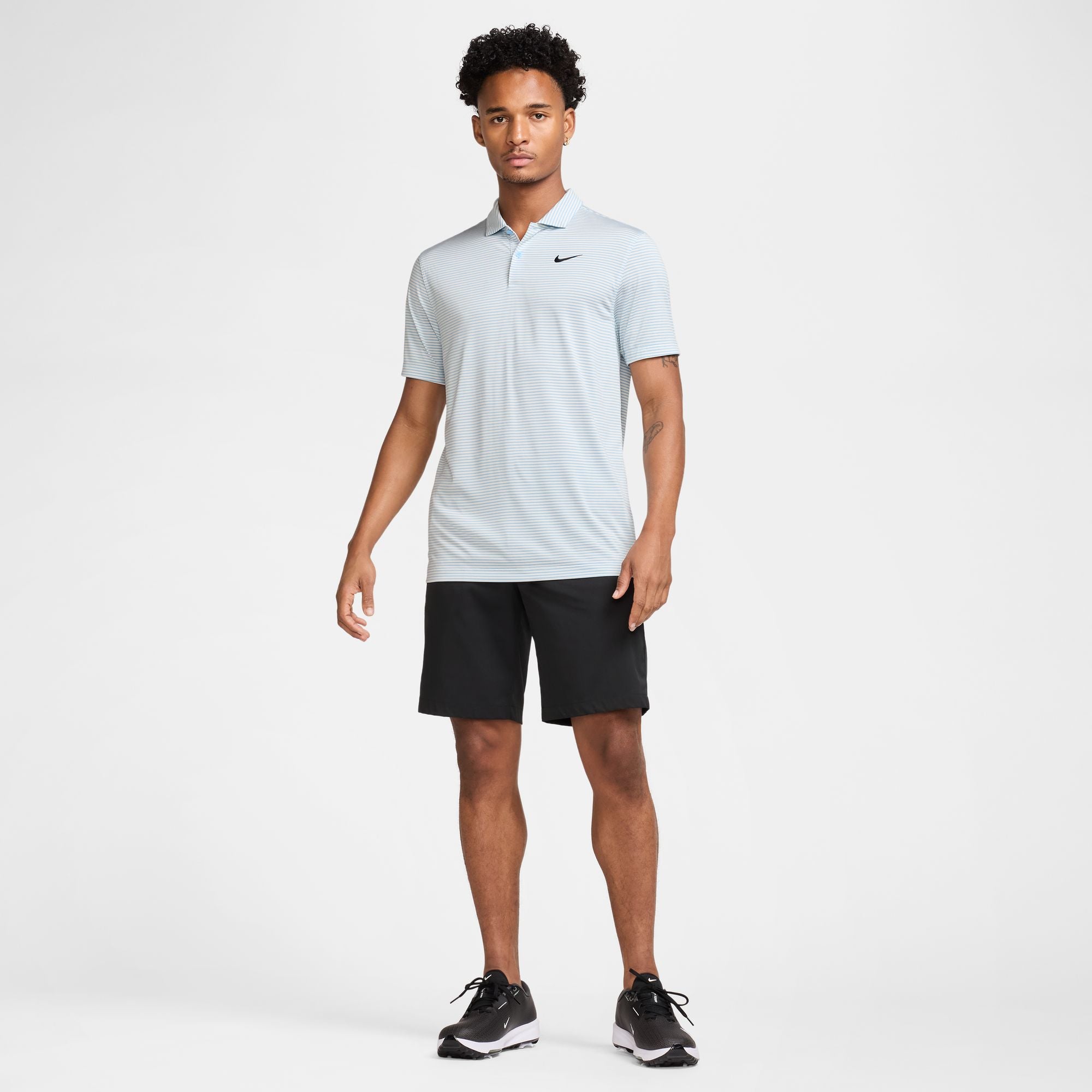 Nike Men's Core Stripe Golf Polo Shirt - Moisture-Wicking Performance Top for Golf & Casual Wear | Breathable & Comfortable for Summer & Outdoor Activities