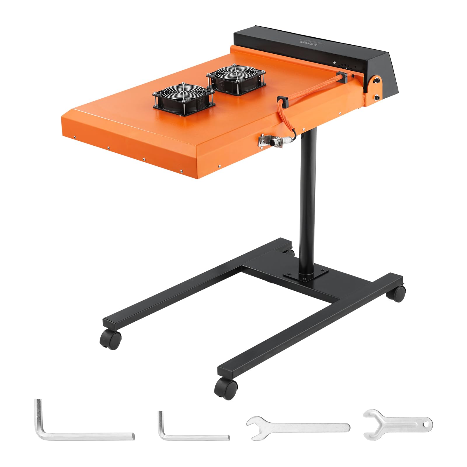 VEVOR Pro 6000W Automatic Infrared IR Flash Dryer 19x21 Inch, Dual Fan Screen Printing Machine with Sensor, Height Adjustable - Perfect for T-Shirt, Fabric, and Silk Screen Drying in Professional Print Shops