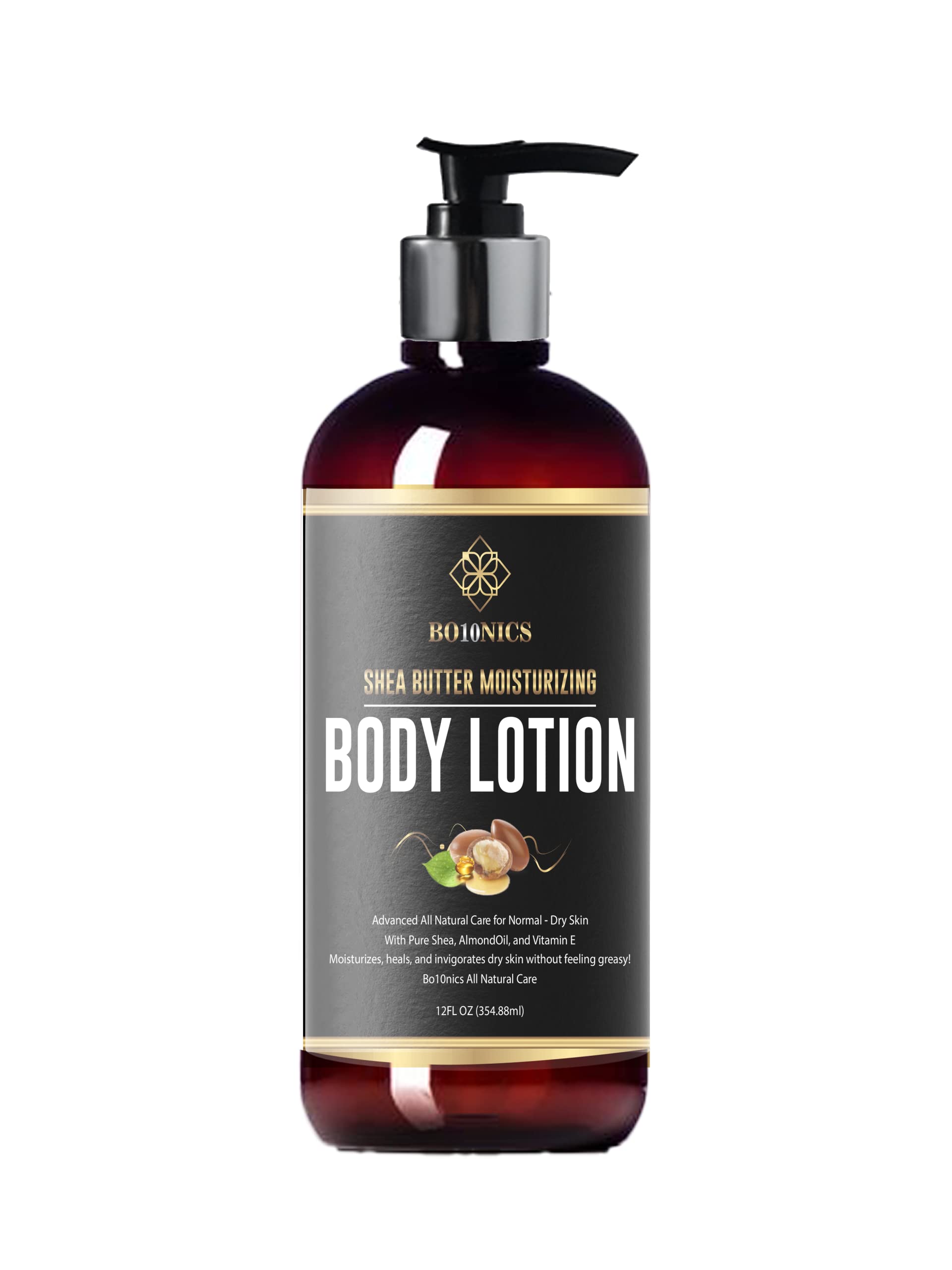 BO10NICS Hydrating Body Lotion for Women & Men - 12Fl Oz Deep Moisturizing Cream for Dry, Sensitive & All Skin Types - Intense Hydration Therapy - Perfect for Daily Use, After Shower & Winter Skin Care