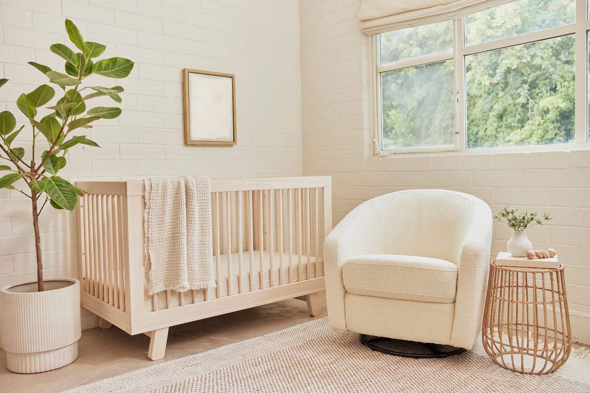 Babyletto Hudson 3-in-1 Convertible Crib with Toddler Bed Conversion Kit - Safe & Stylish Nursery Furniture for Newborn to Toddler Transition - Perfect for Modern Nurseries and Daycare Centers