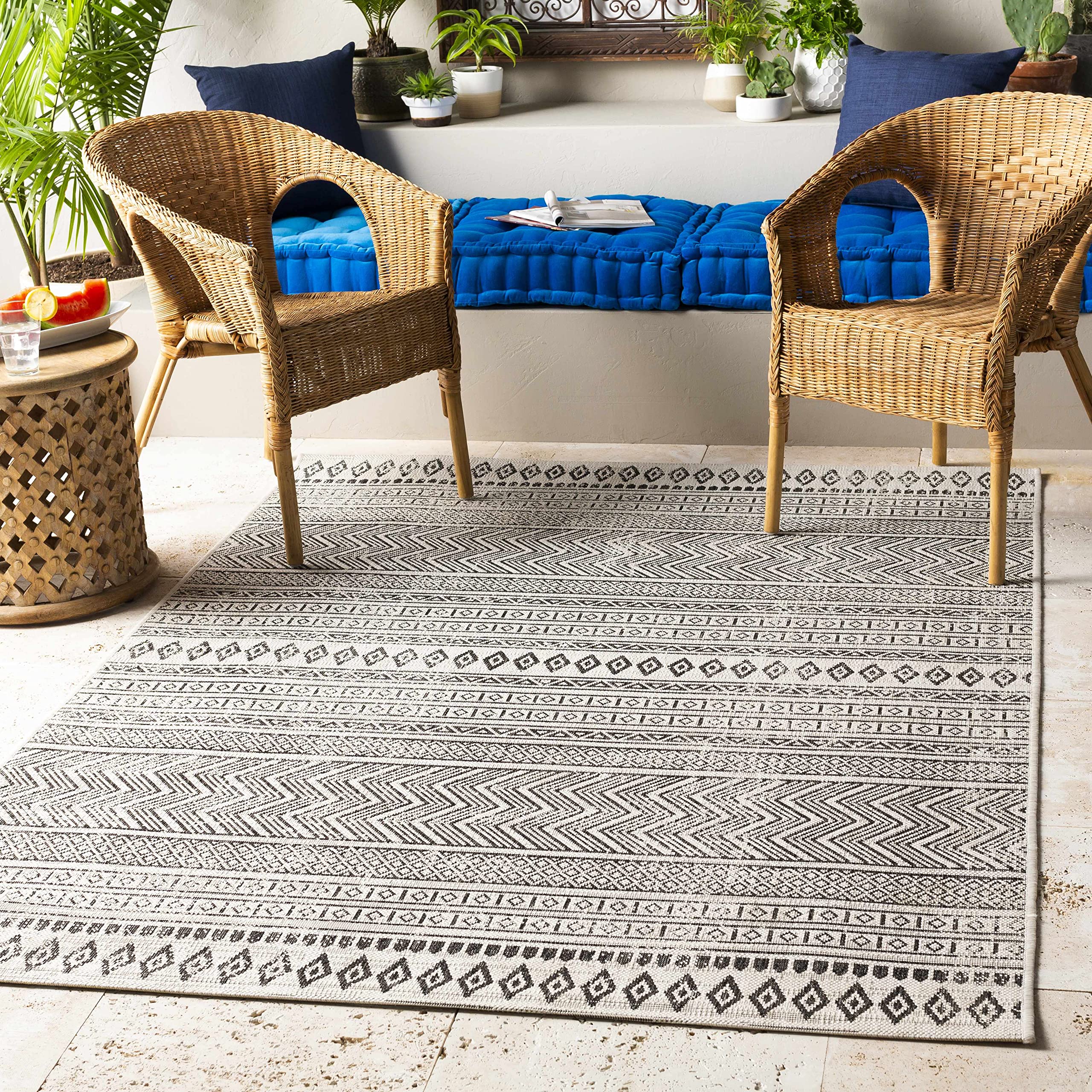 Bohemian Global Style Hauteloom Imboden Round Area Rug 7'10
