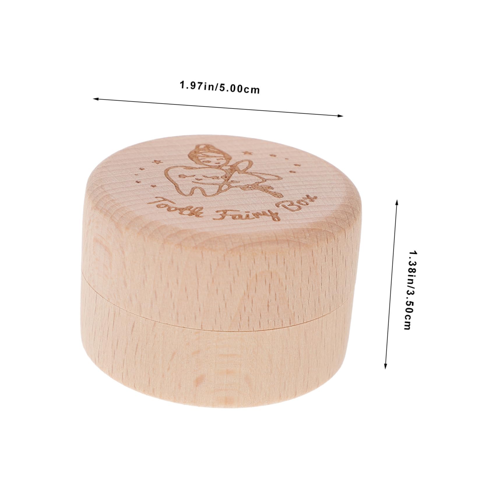 Levemolo Wooden Tooth Keepsake Box for Kids - Baby Teeth Organizer & Holder - Perfect for First Lost Tooth, Tooth Fairy Gifts, and Childhood Memories