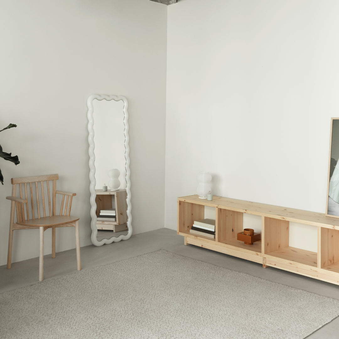 Simon Legal Illu Mirror by Normann Copenhagen - Modern Scandinavian Wall Mirror for Living Room, Bedroom & Entryway Decor