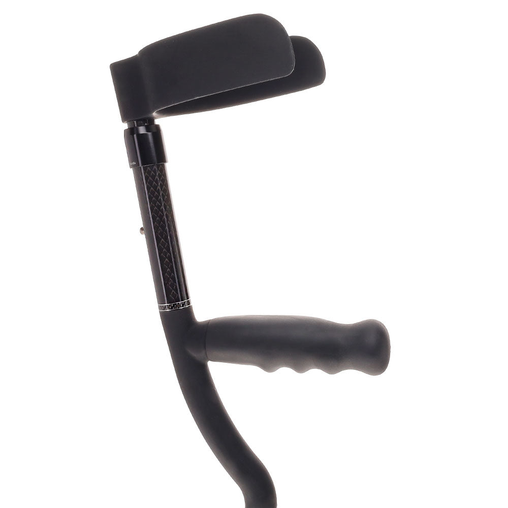 Lightweight Carbon Fiber Adjustable Forearm Crutches - All Composite Design for Enhanced Mobility & Support - Ideal for Injury Recovery, Elderly Assistance & Daily Use