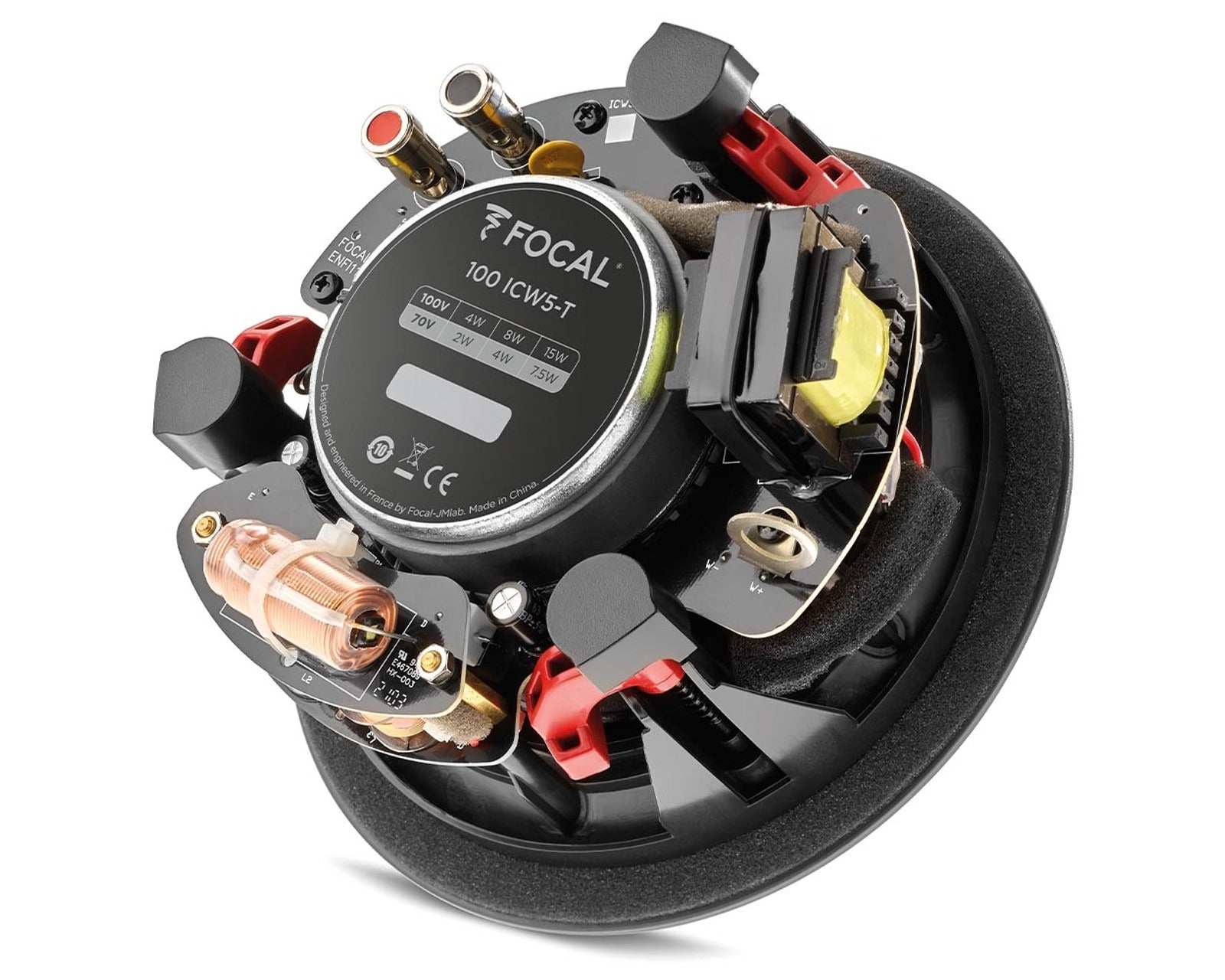 Focal 100 ICW5 T In-Wall/In-Ceiling 2-Way Coaxial Speaker - High-Quality Home Audio System for Living Room, Bedroom & Home Theater Installation (Each)