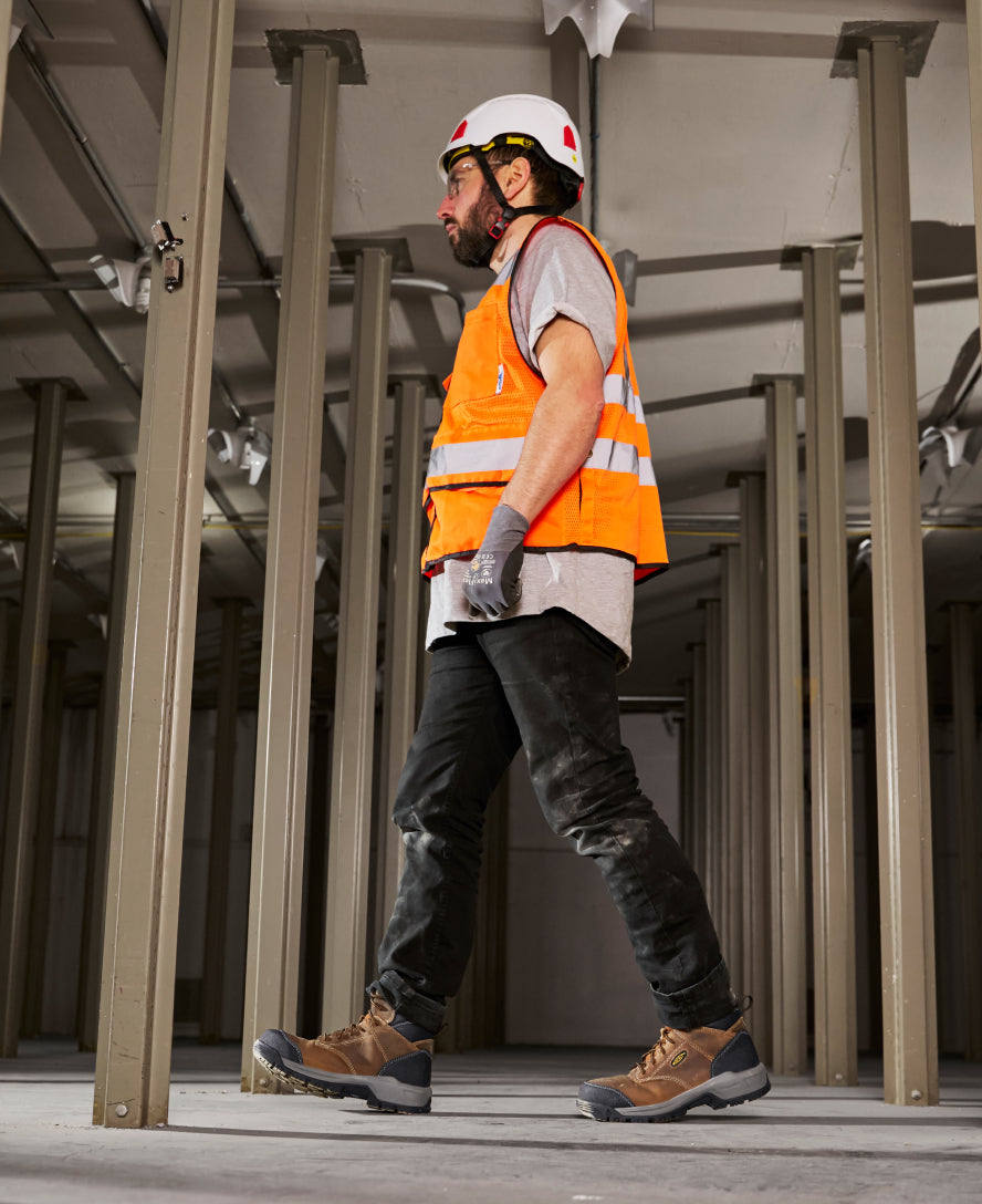 Men's Evanston 6 ESD Safety Boot with Carbon Toe - Bison/Black | Electrical Hazard Protection | Ideal for Construction & Industrial Work