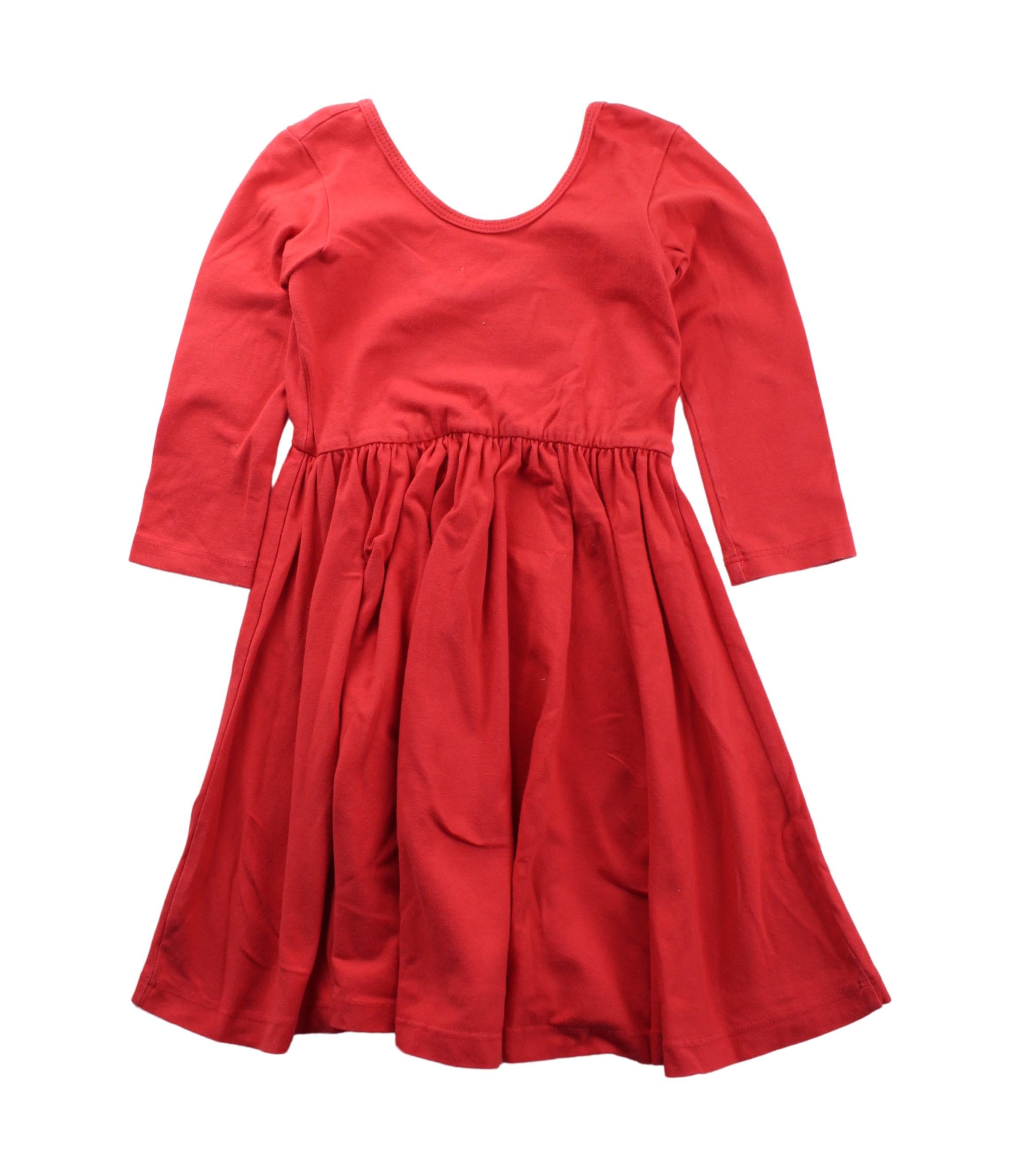 Alice + Ames Long Sleeve Cotton Dress for Girls 4T - Perfect for School, Parties & Special Occasions