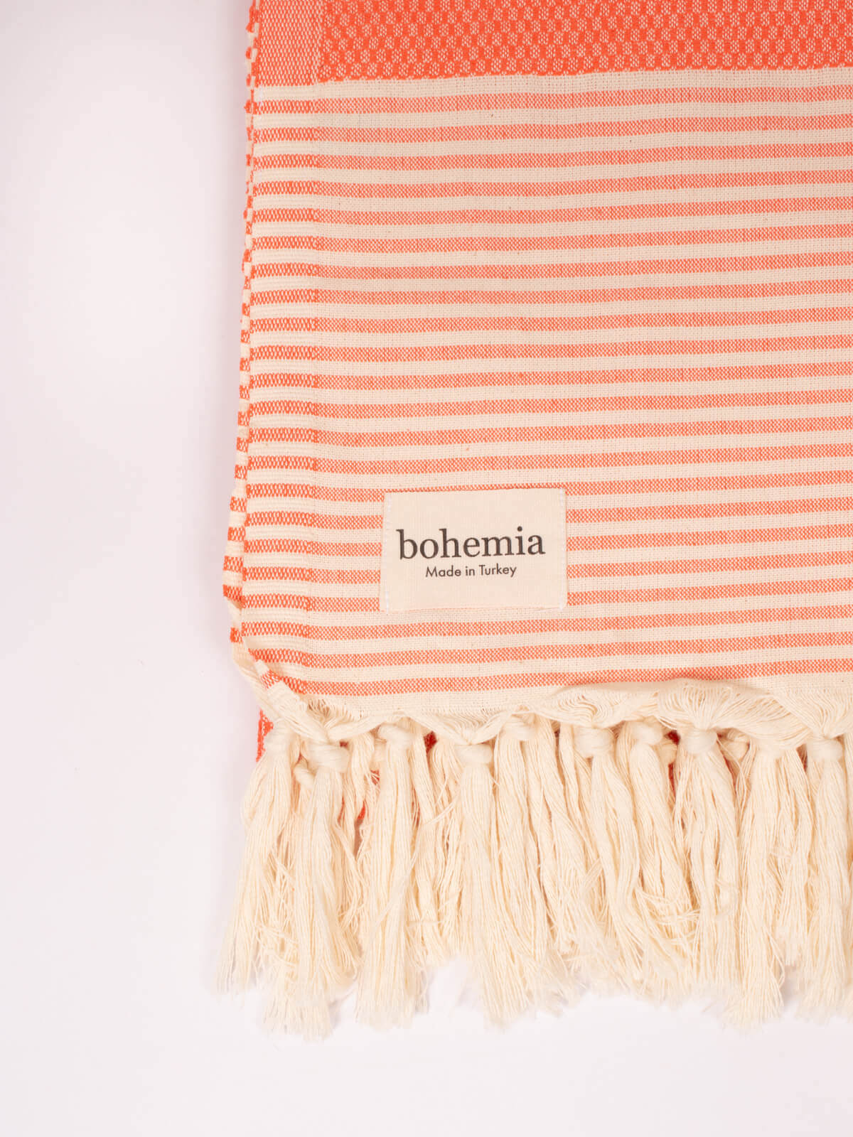 Amalfi Hammam Towel - Soft & Absorbent Turkish Bath Towel, Lightweight & Quick-Drying for Beach, Spa, Yoga & Travel | Melon Color