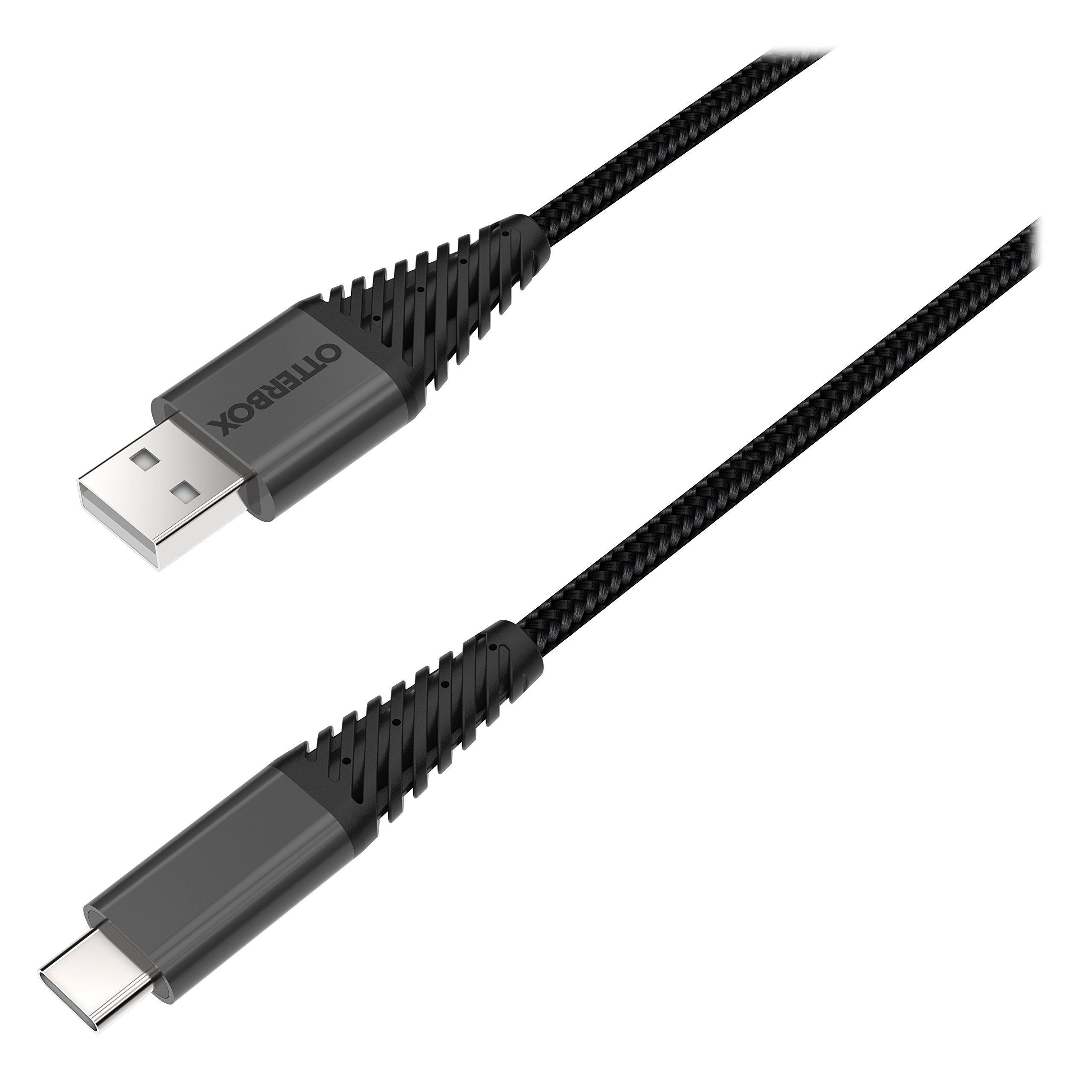 OTTERBOX USB-A to USB-C Fast Charging Cable 10ft (3m) - Durable Nylon Braided, High-Speed Data Sync - Compatible with iPhone 15, Samsung Galaxy, iPad, MacBook - Perfect for Home, Office & Travel Charging