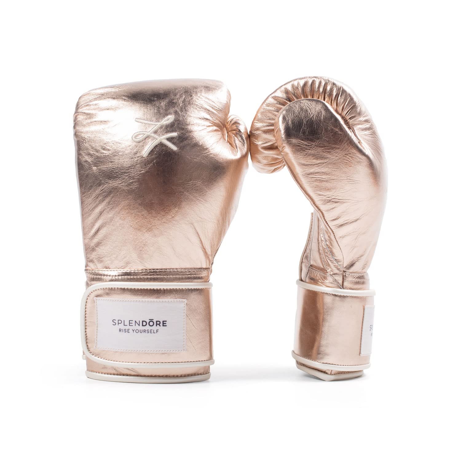 Splendore Rose Gold Boxing Gloves for Women - Premium Training Gloves for Boxing, MMA, Kickboxing & Fitness Workouts - Perfect for Gym, Home Training & Martial Arts Practice