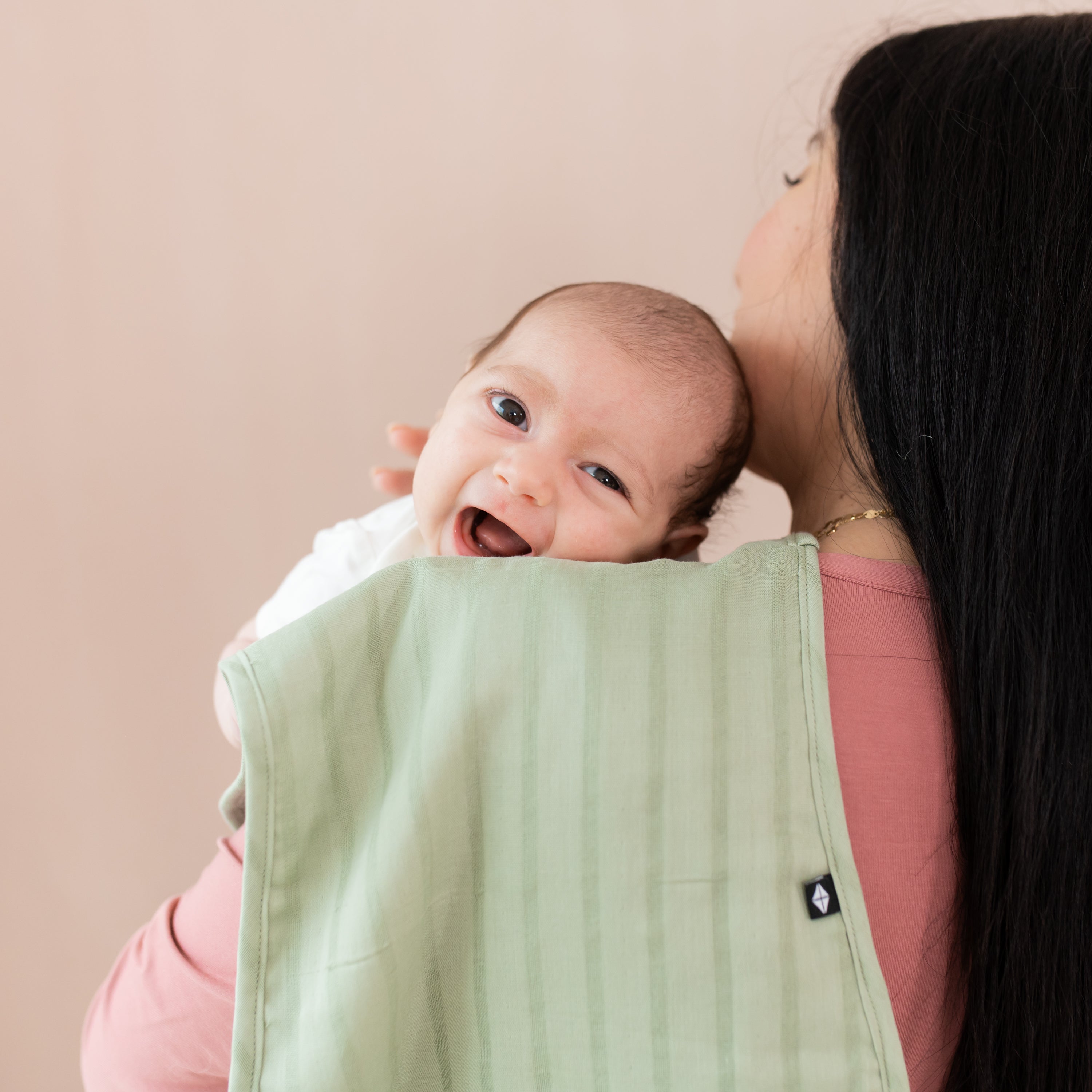 Organic Bamboo Muslin Burp Cloths - Ultra Soft & Absorbent Baby Spit-Up Cloths with Jojoba Oil - Perfect for Newborns, Breastfeeding & Diaper Bag Essentials