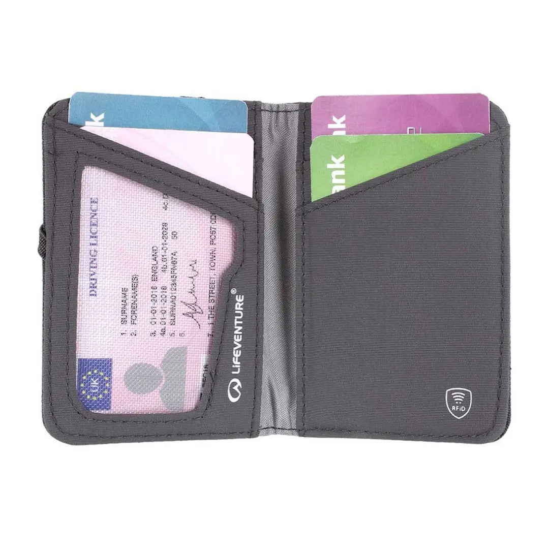 Lifeventure RFID Blocking Card Wallet - Secure Slim Travel Wallet for Credit Cards & Passport - Perfect for Travel, Business & Everyday Use