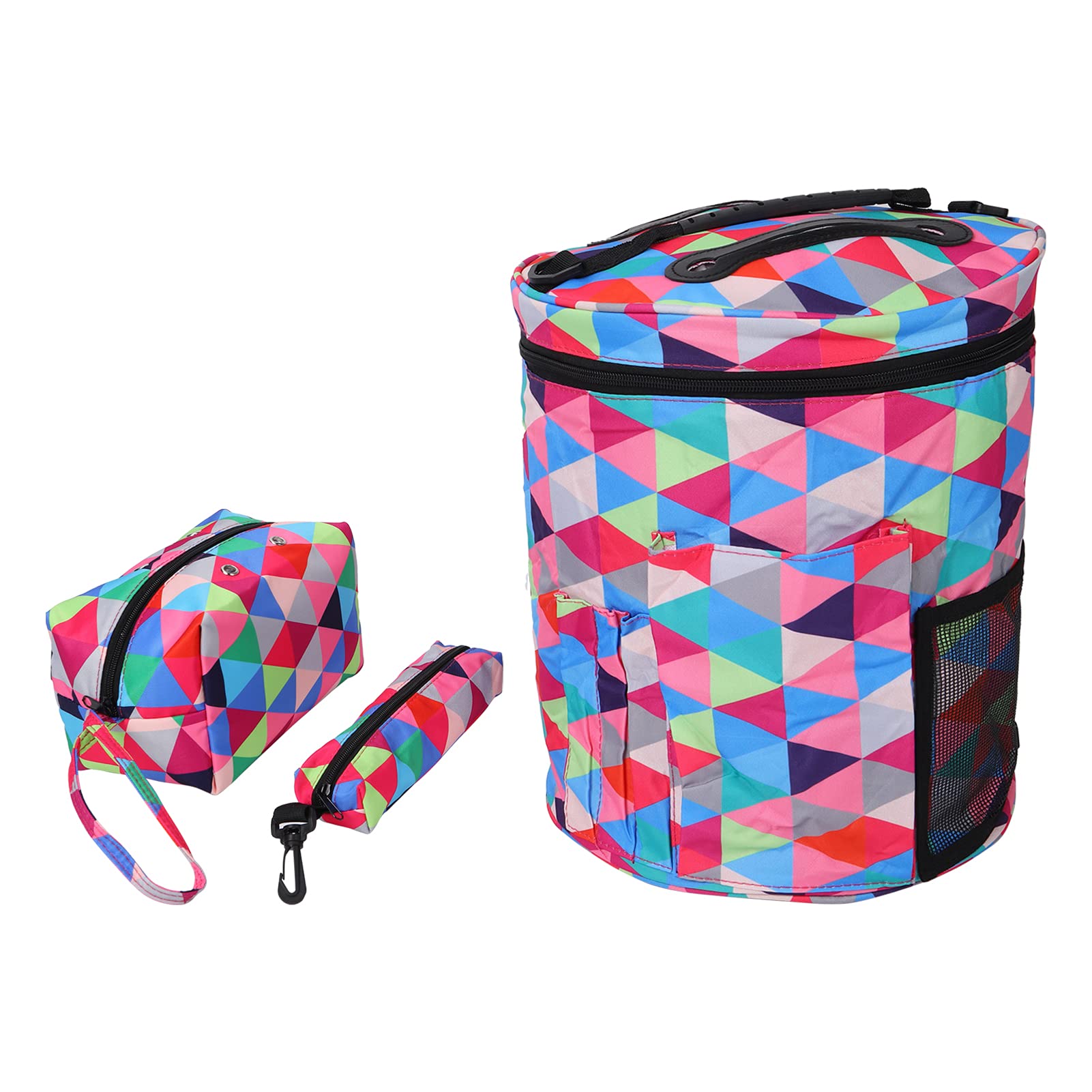 Large Capacity Yarn Storage Tote Organizer with Pencil Case - Perfect for Knitting Projects, Craft Supplies & Household Storage | Ideal for Crocheters, Knitters & DIY Enthusiasts