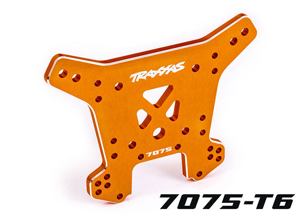 High-Performance Aluminum Rear Shock Tower - Orange - Upgrade for Off-Road Trucks & RC Cars - Perfect for Bashing, Racing & Extreme Terrain Driving