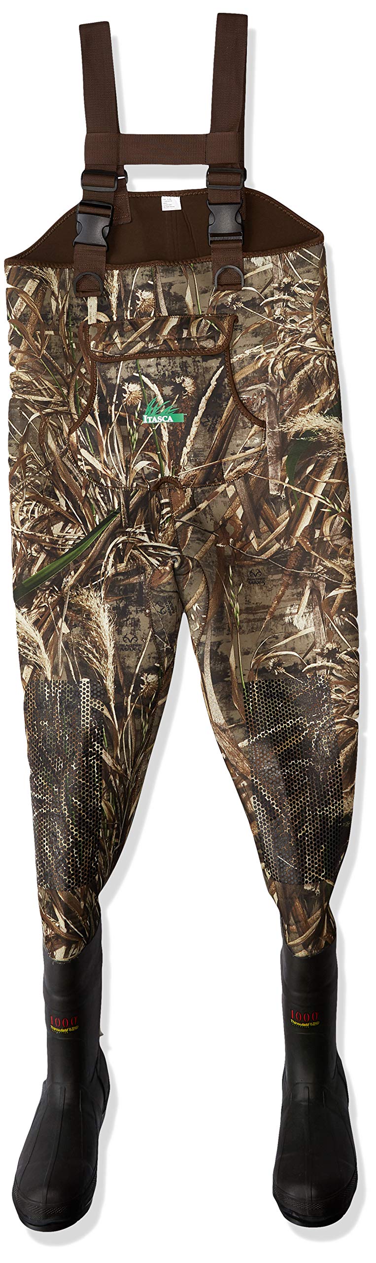 Itasca Men's Marsh King 1000 Neoprene Chest Wader - 1000g Thinsulate Insulated Waterproof Fishing Waders with Boots for Hunting & Outdoor Adventures