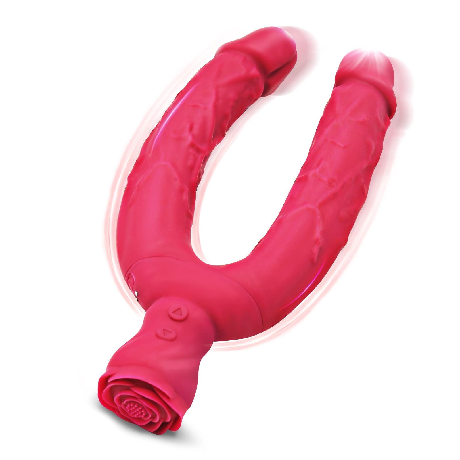 Dual Head Vibrating Dildo for Women - 10 Speed G-Spot & Anal Stimulator - Large Lesbian Sex Toy for Couples & Solo Play - Perfect for Couples Intimacy & Adult Playtime