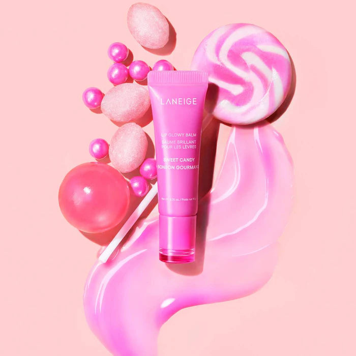 LANEIGE Lip Glowy Balm - Hydrating Lip Balm with Vitamin C for Soft, Plump Lips | Day & Night Moisturizing Lip Care for Dry, Chapped Lips | Perfect for Makeup Prep & Daily Hydration