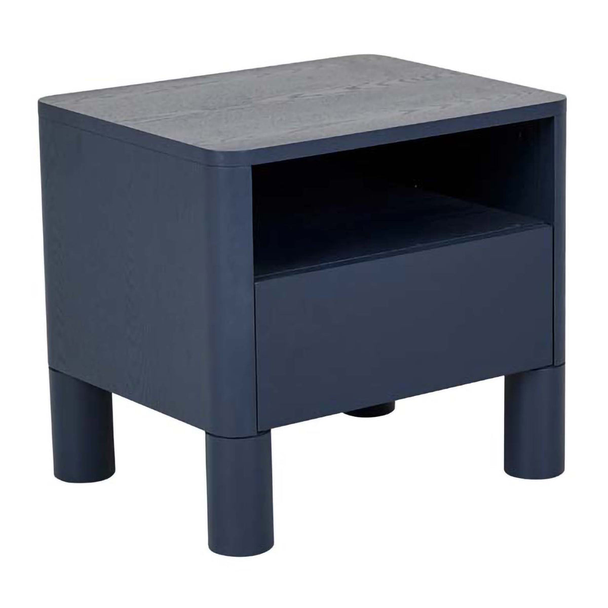 Modern Open Bedside Table - Minimalist Nightstand with Storage Shelf for Bedroom, Living Room & Office - Perfect for Small Spaces, Books, Alarm Clock & Decor