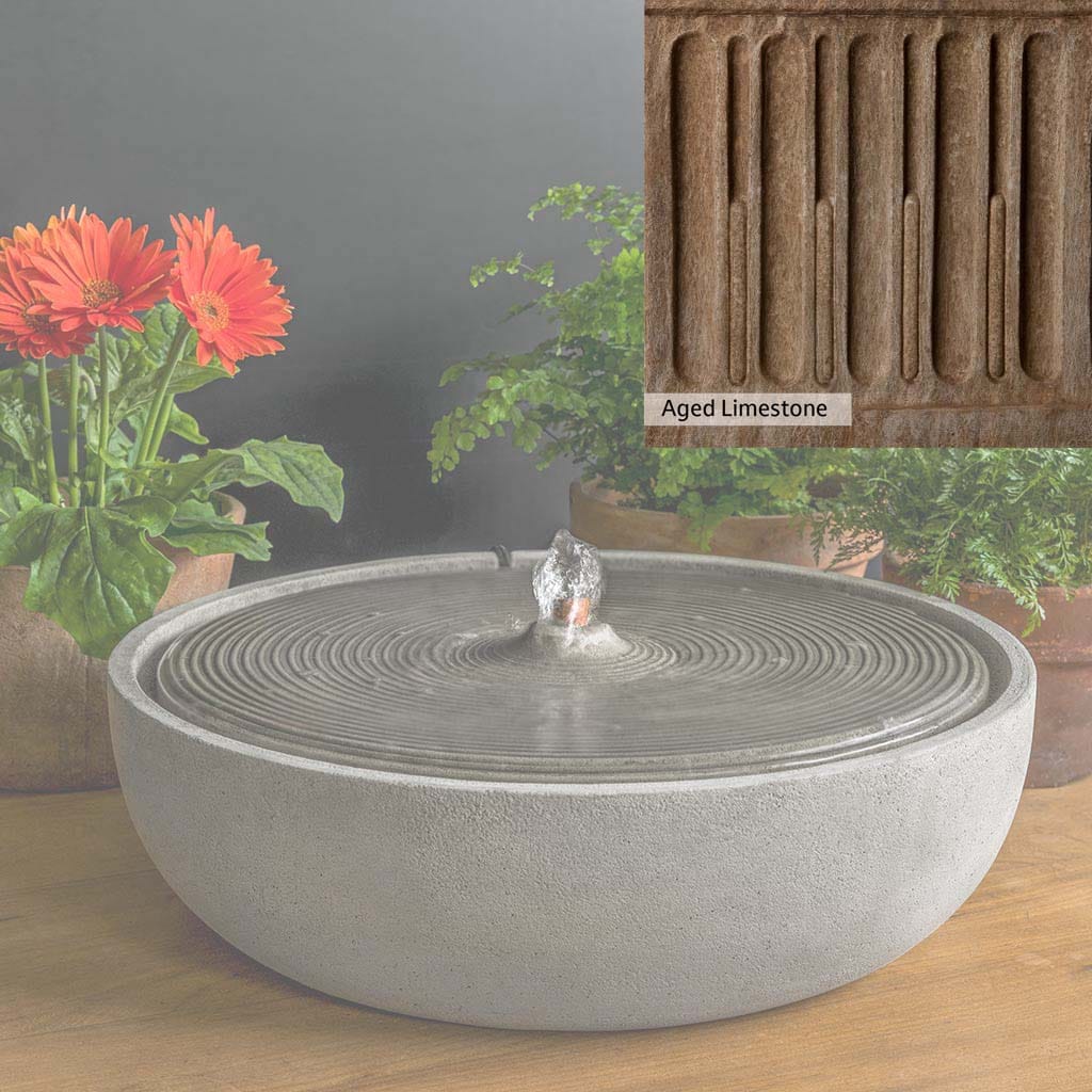 Campania International Ripple Large Outdoor Water Fountain - Classic Garden Decor for Patio, Yard, and Landscape Design | Perfect for Backyard, Poolside, and Outdoor Living Spaces