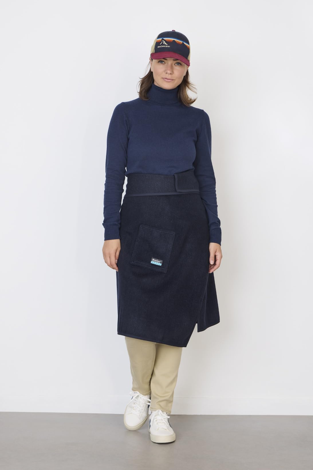 Premium Navy Cashmere Wearable Blanket - Soft & Cozy for Home, Office, and Travel Comfort