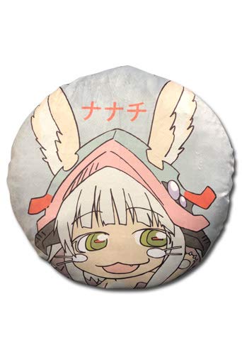 Made in Abyss Anime RED Round Throw Pillow - Soft Decorative Cushion for Bed, Sofa, or Gaming Chair - Perfect Gift for Anime Fans