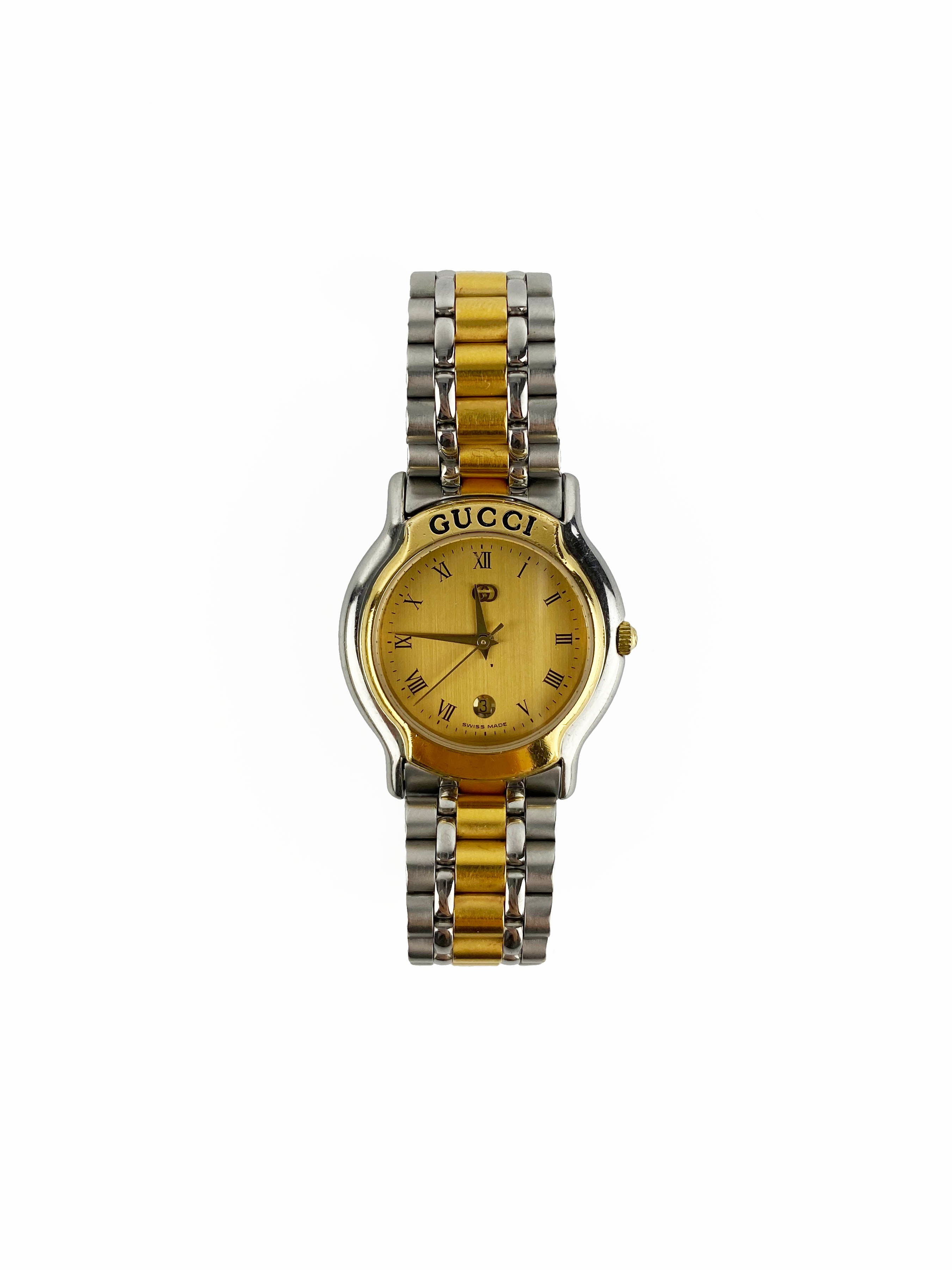 Gucci Vintage Timeless Watch - Gold & Silver Luxury Watch for Men & Women | Perfect for Formal Events, Business Meetings & Special Occasions