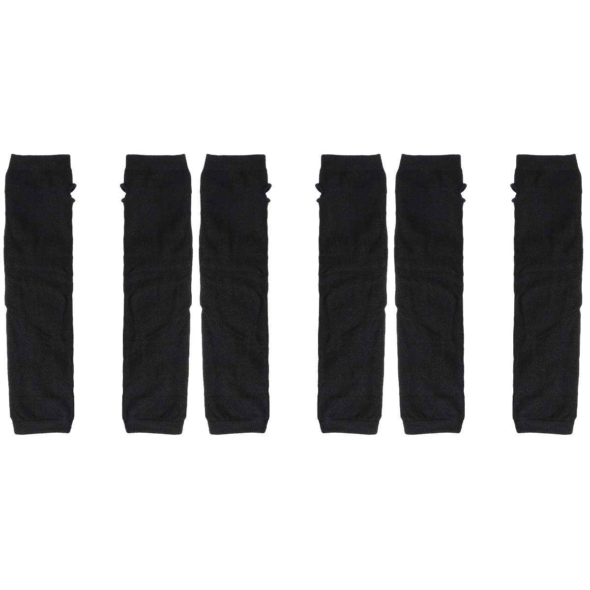 KESYOO 3-Pack Winter Knitted Long Sleeve Gloves - Fingerless Arm Warmers with Thumb Hole for Women | Valentine's Day, Christmas Party Favors & Cold Weather Protection | Perfect for Office, Outdoor Activities & Holiday Gifts