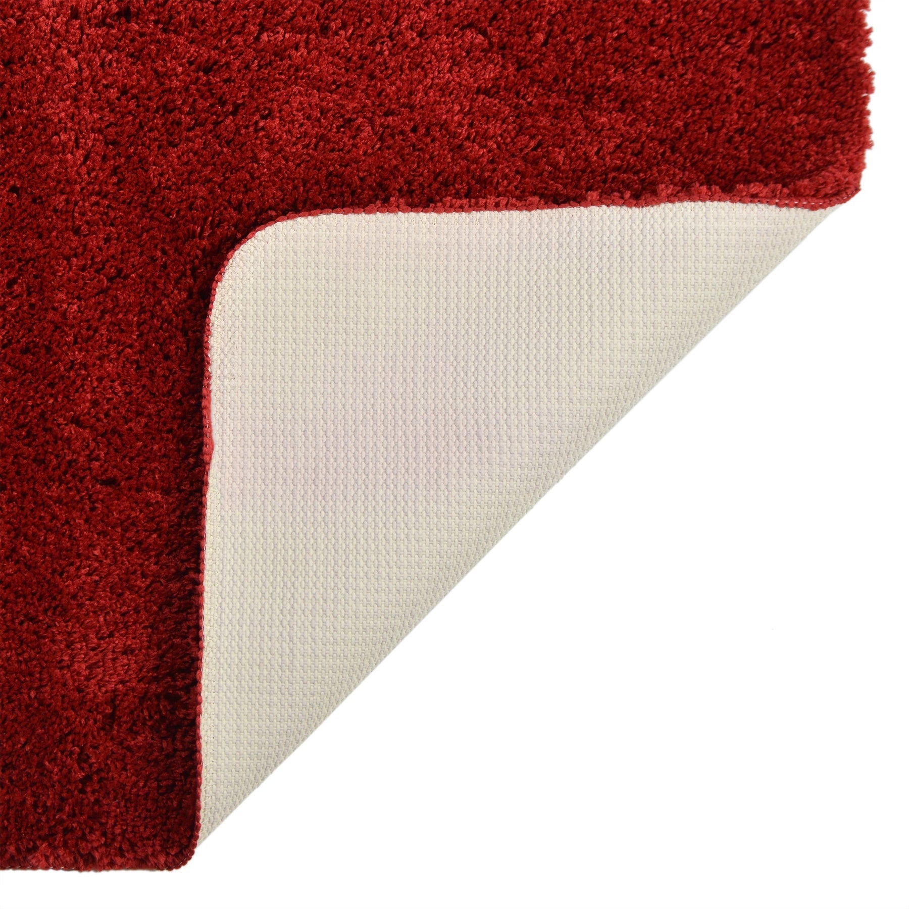 Premium Antron Non-Slip Pedestal Bath Mat - Soft Luxury Bathroom Rug with Strong Grip, Burgundy Red - Perfect for Bathroom, Shower & Vanity Areas