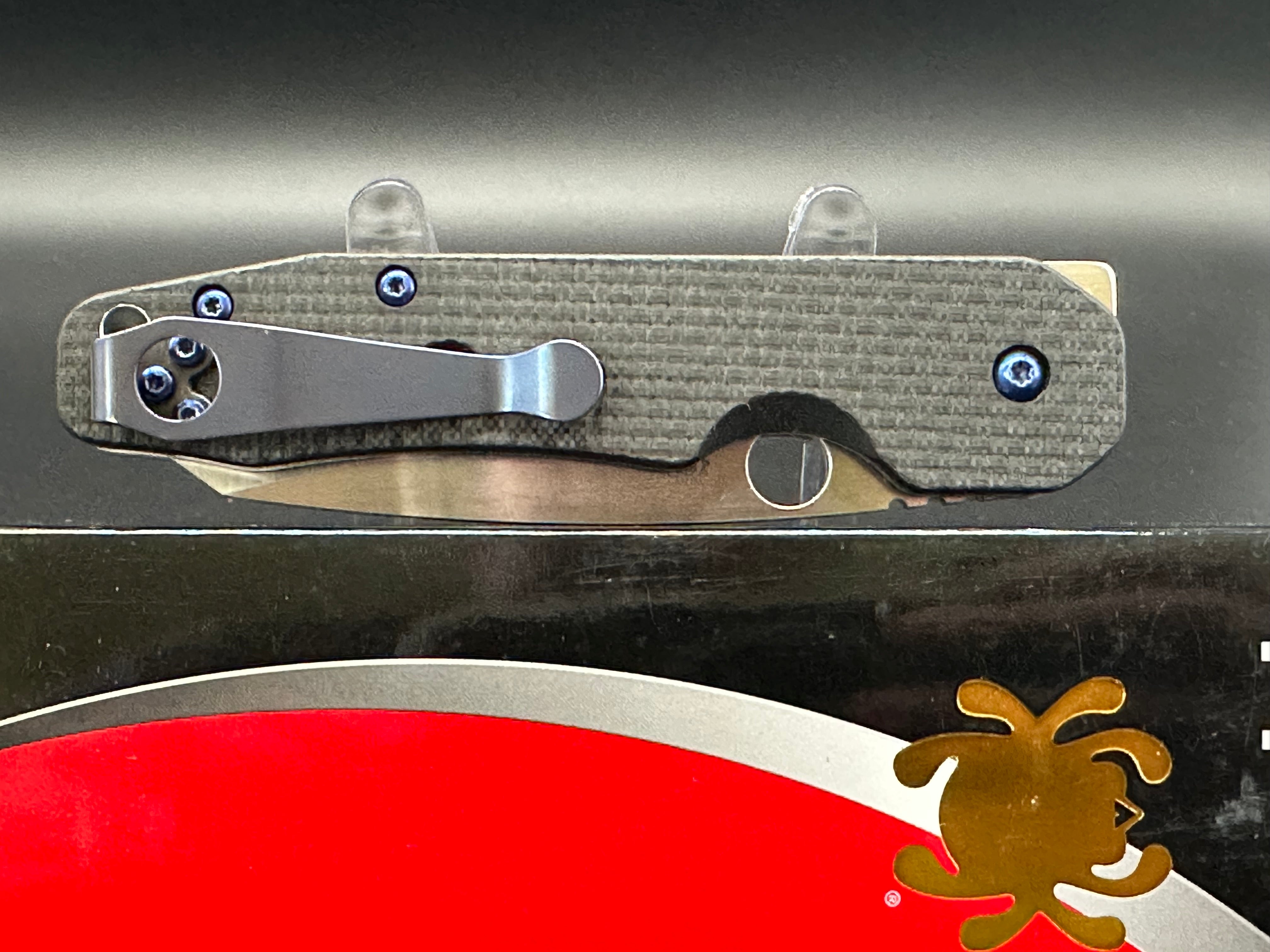 Spyderco Smock Folding Knife - CPM-S30V Steel Blade, Carbon Fiber Handle - EDC Pocket Knife for Outdoor, Camping, and Everyday Carry