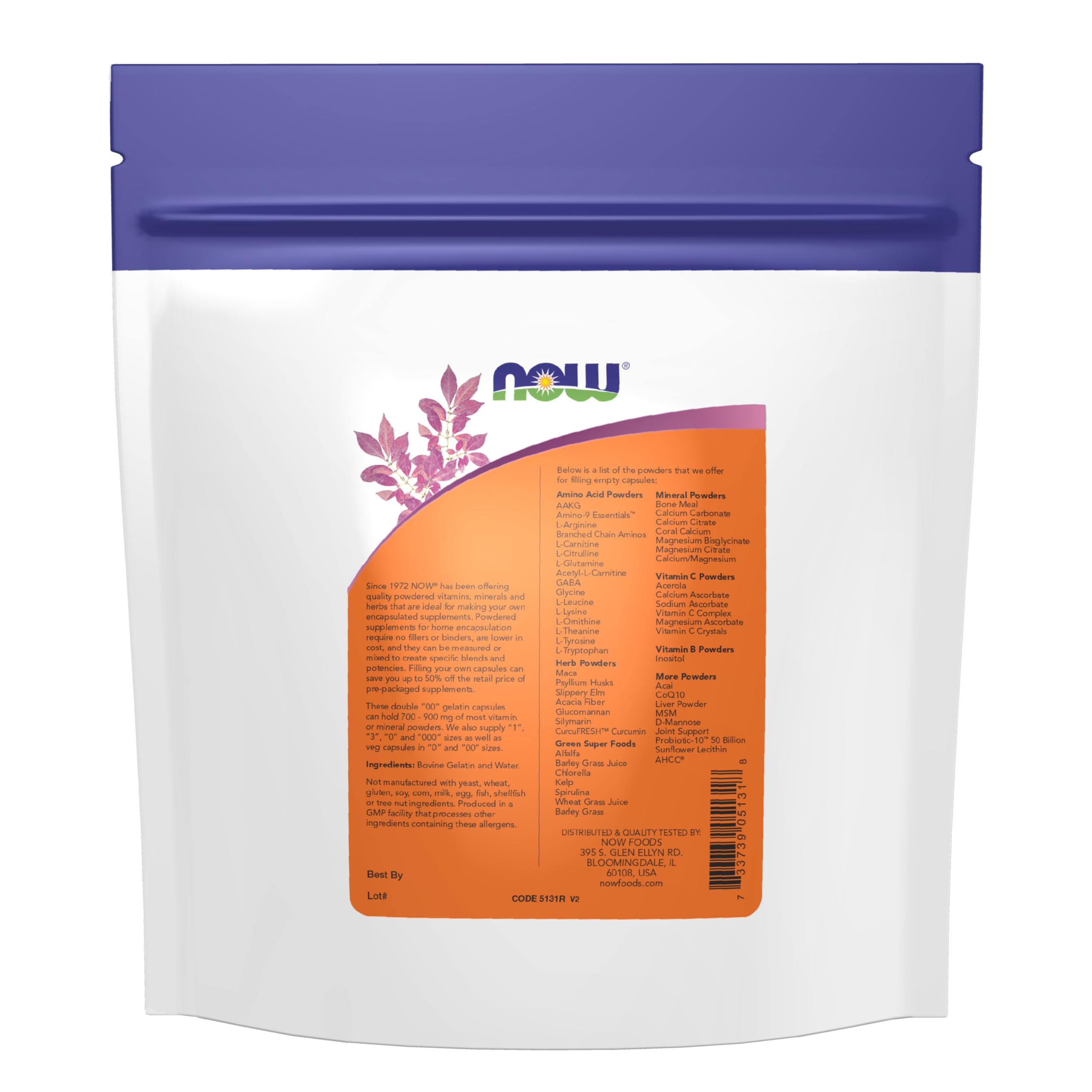 Now Foods Gelatin Capsules '00' Size - 750 Count | Easy-to-Swallow Dietary Supplement for Joint Health & Digestion Support | Perfect for Daily Wellness Routine & Travel
