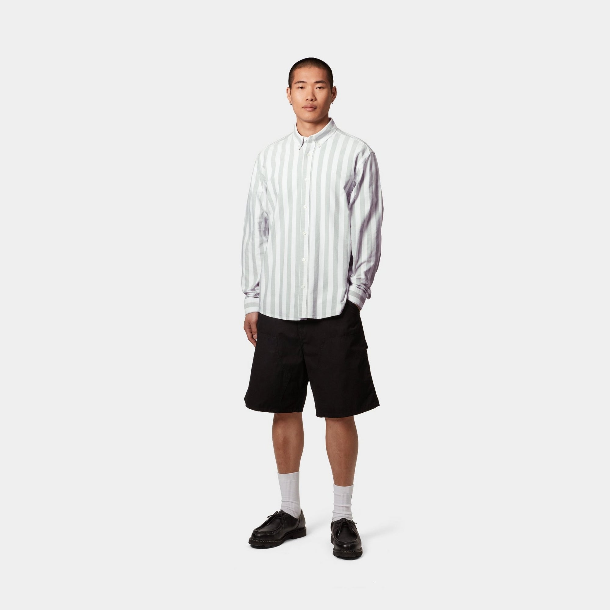 Dillon Stripe Shirt for Men - Classic Park & White Color Options | Casual Wear, Office Outfits & Weekend Style