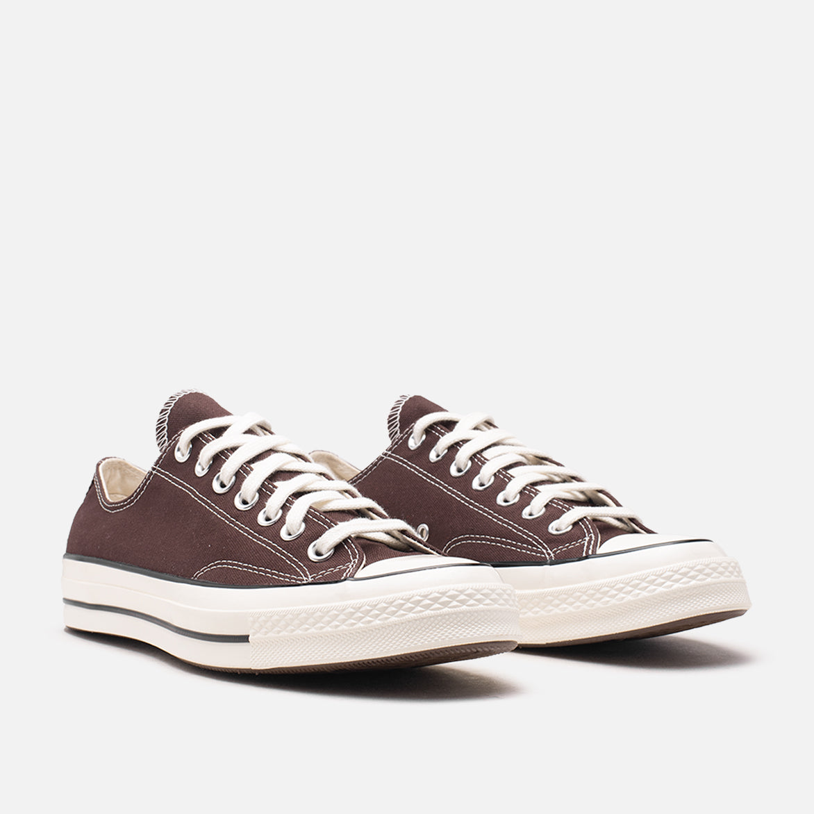 Chuck 70 Ox Sneakers - Dark Root Brown Canvas Shoes for Men & Women | Vintage Style Casual Wear for Everyday Outfits & Street Fashion