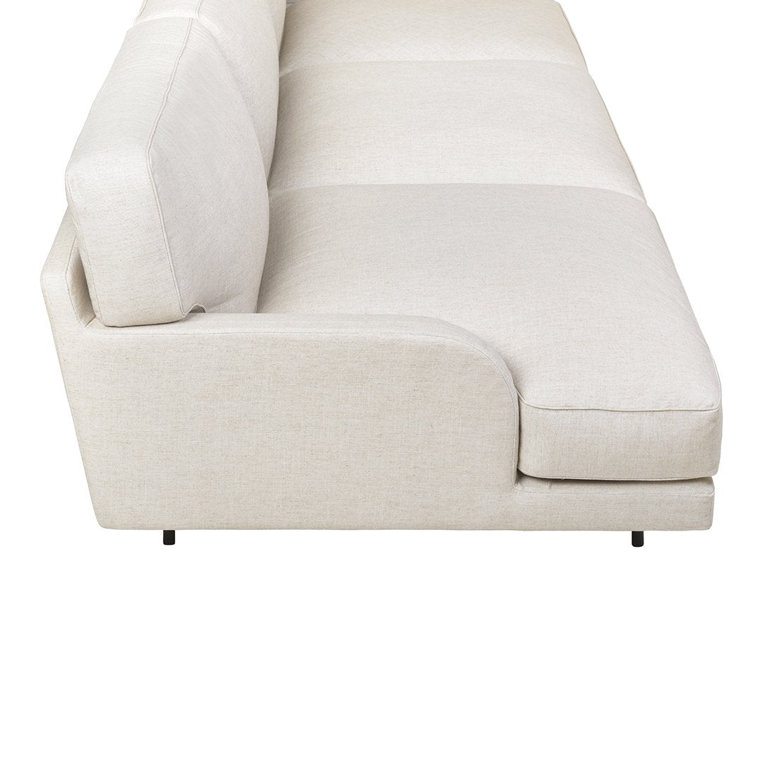 Flaneur 3-Seater Sofa - Modern Fabric Couch for Living Room, Comfortable Sectional Sofa Bed for Small Spaces, Perfect for Apartments and Home Decor