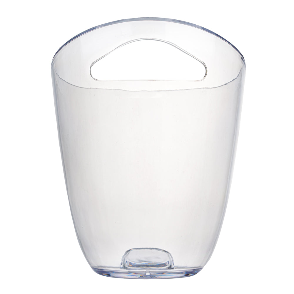 Bar Lux 3.2 Quart Clear Plastic Champagne Wine Ice Bucket - 9.25