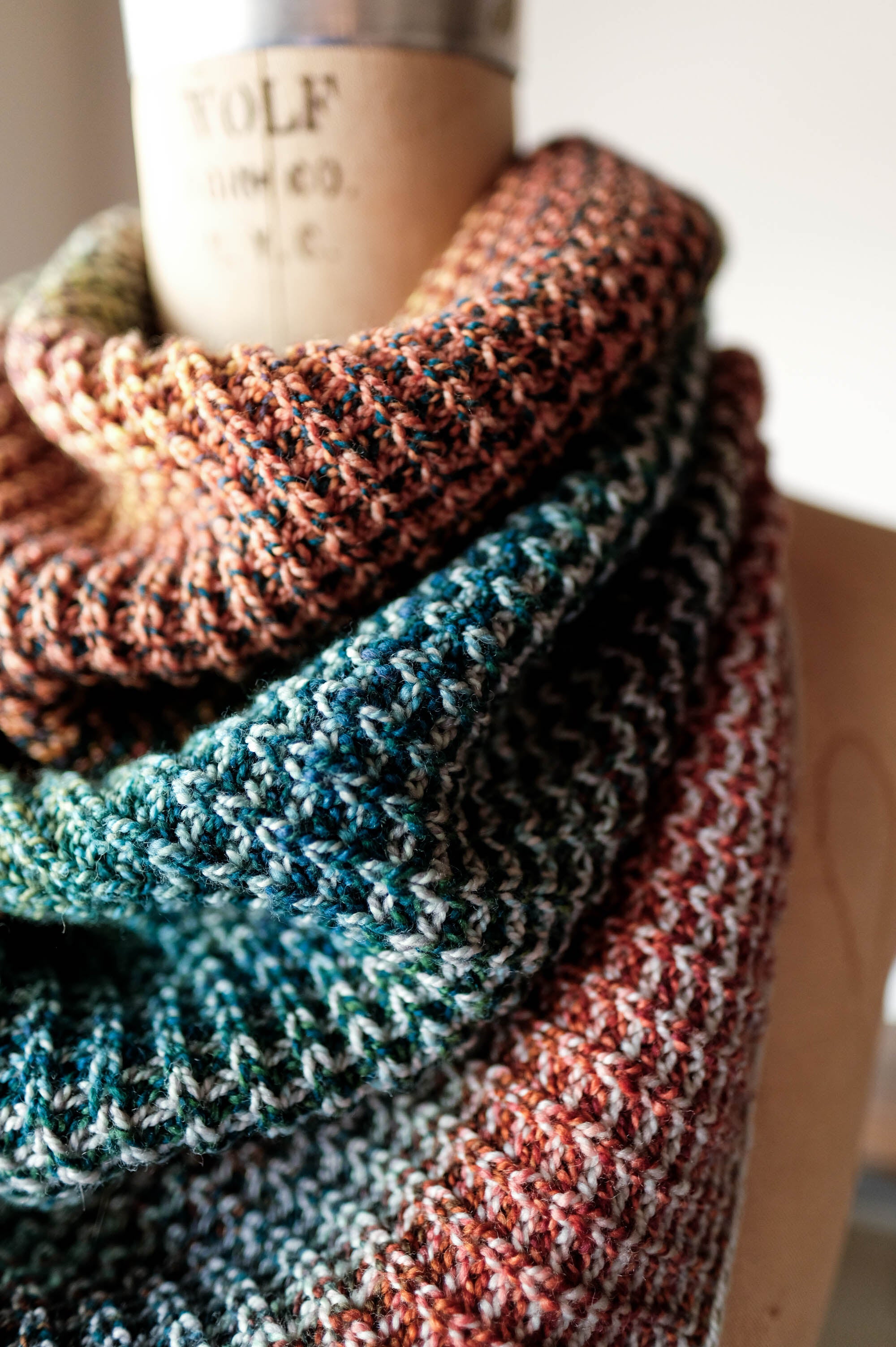 Spincycle x Andrea Mowry Inclinations Cowl Bundle - Hand Dyed Yarn Knitting Kit for Cozy Winter Scarves & Shawls - Perfect for Gift Giving & Cold Weather Fashion Accessories