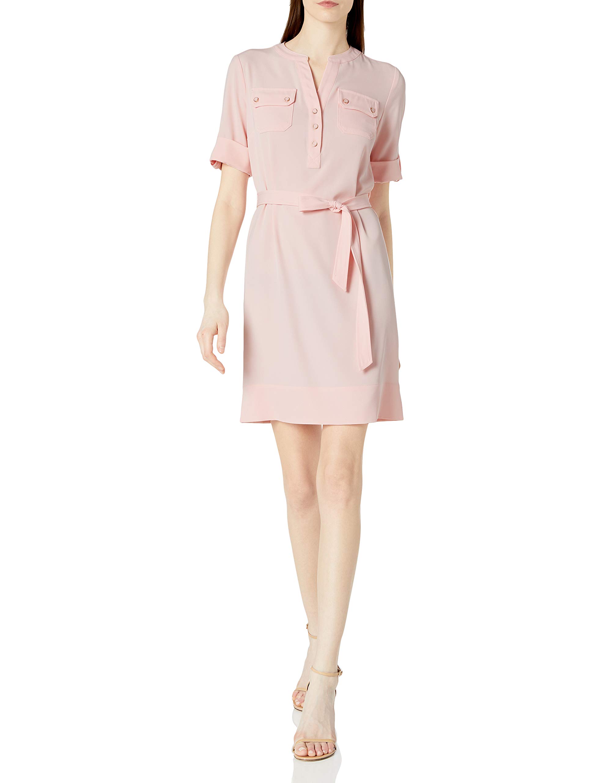 Anne Klein Women's Belted Shirt Dress - Stylish Casual & Office Wear - Perfect for Work, Date Night & Spring Outfits