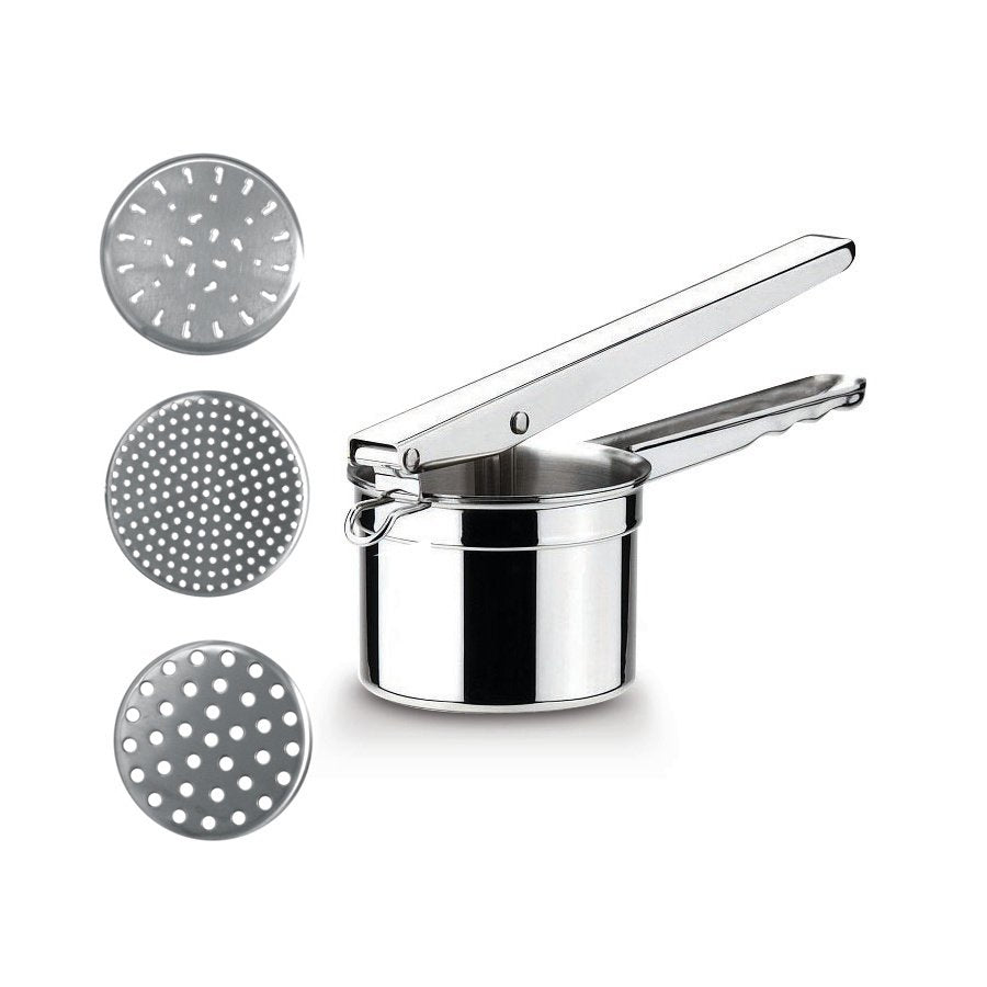 Premium Cuisinox Potato Masher & Baby Food Strainer Set - Stainless Steel Kitchen Tool for Smooth Mashed Potatoes & Homemade Baby Food - Perfect for Family Cooking & Healthy Infant Meals