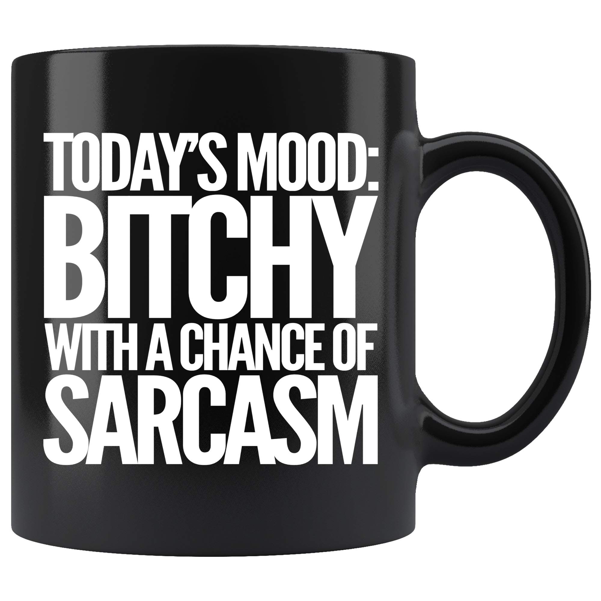 Sarcastic Coffee Mug - Funny 11oz Black Cup for Women & Men | Office & Home Use