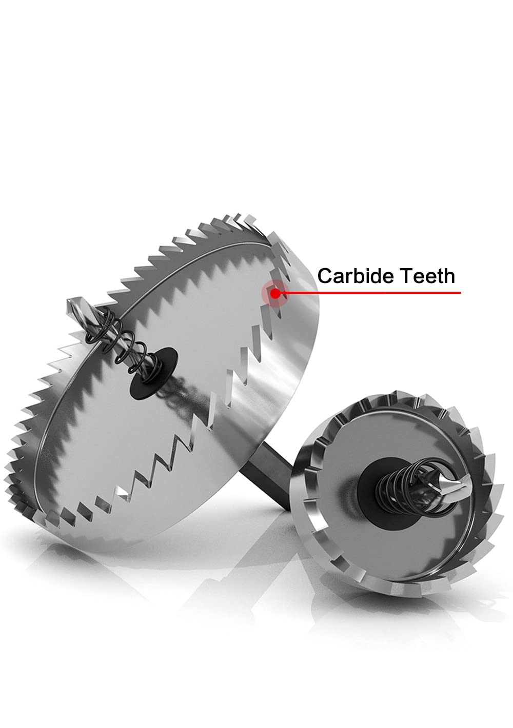 High Speed Steel (HSS) Drill Bit with Carbide Tip - 12-60mm Hole Saw for Stainless Steel, Metal & Aluminum Alloy - Perfect for DIY Projects, Metalworking & Home Repairs (14mm Shank)