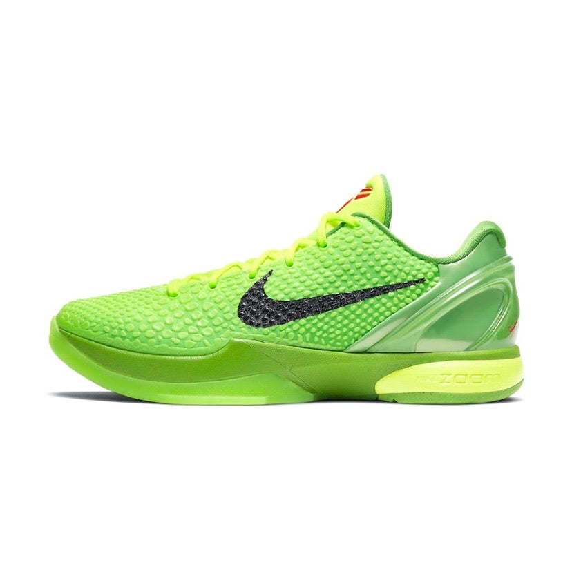 Nike Kobe 6 Protro Grinch Basketball Shoes - Green Apple/Volt/Crimson/Black - Includes Storyteller Collection Books | Perfect for NBA Games, Streetwear & Sneaker Collectors
