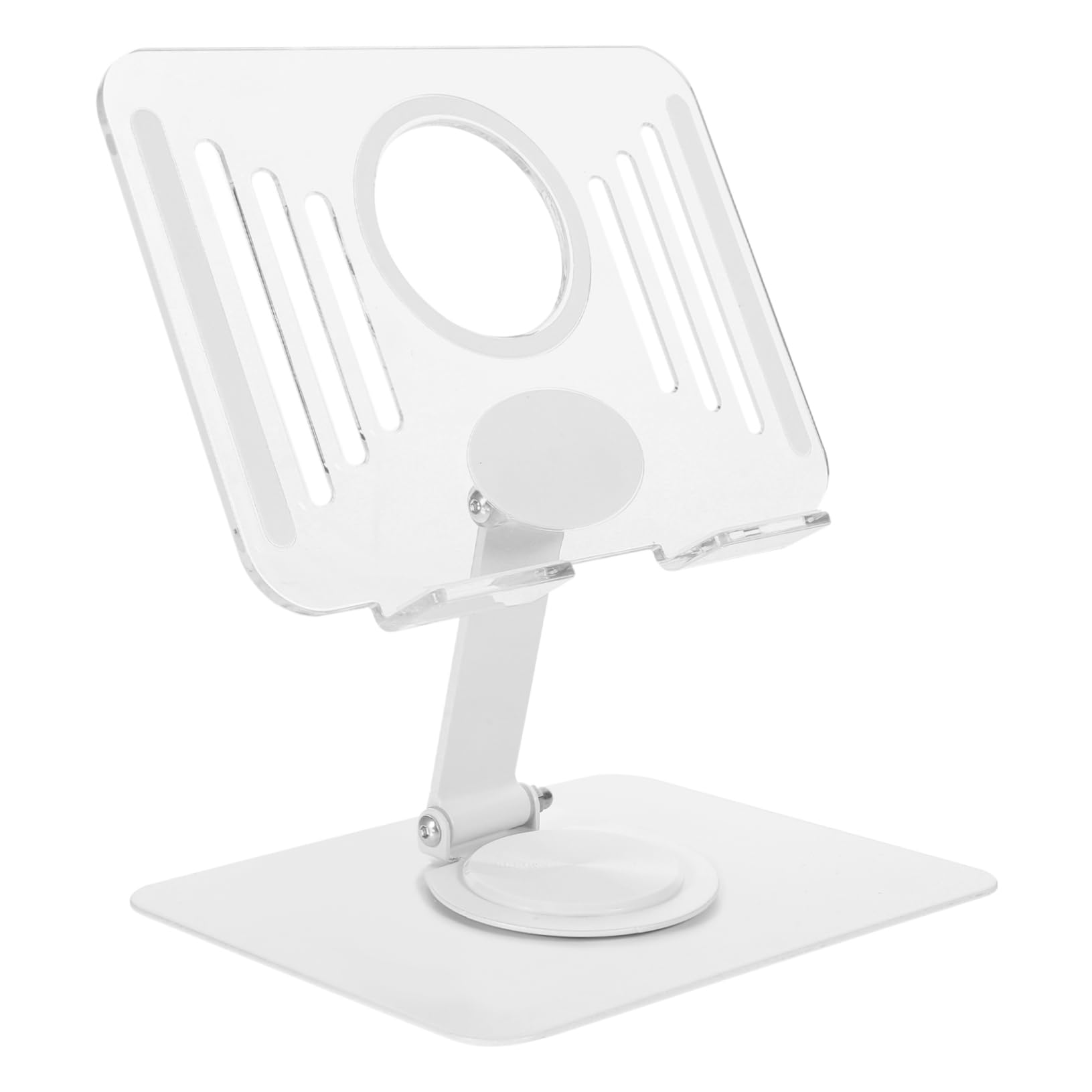 Hemobllo Foldable Phone Stand - Adjustable Aluminum Alloy Desk Holder for Smartphones & Tablets | Space-Saving Design for Office, Home, and Travel Use