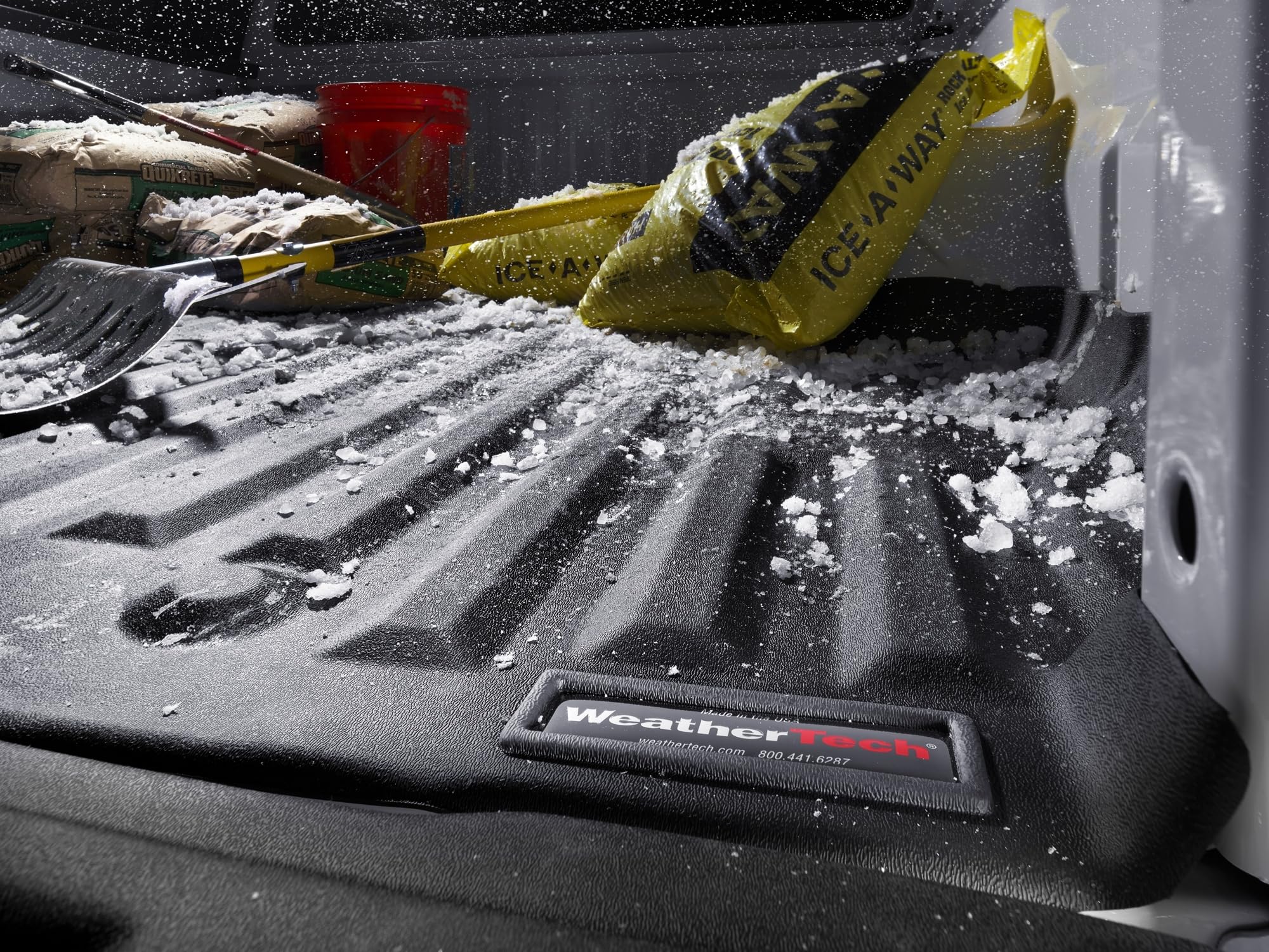 WeatherTech TechLiner Truck Bed Liner for Toyota Tundra Short Bed (36611) - Durable Black Bed Protector for Hauling & Outdoor Adventures