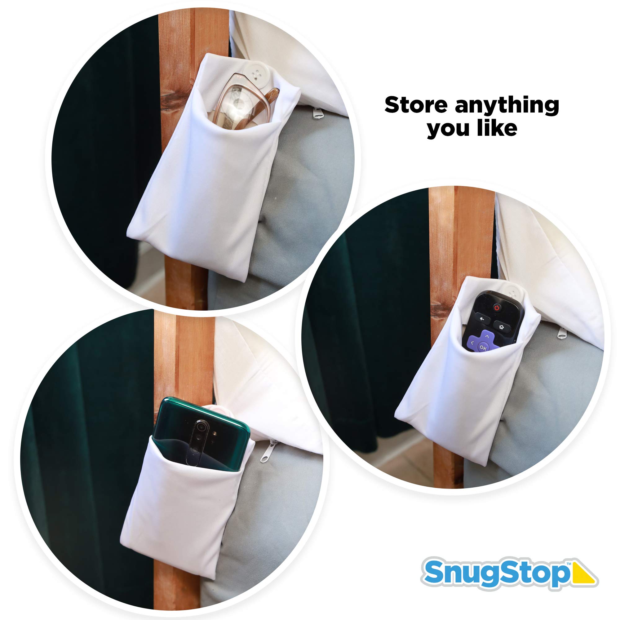 SnugStop The Original Bed Wedge Pillow - Headboard Gap Filler for Mattress Support - Triangle Shaped Pillow Wedge to Prevent Pillow Loss - Perfect for Twin Beds (Home & Hotel Use)