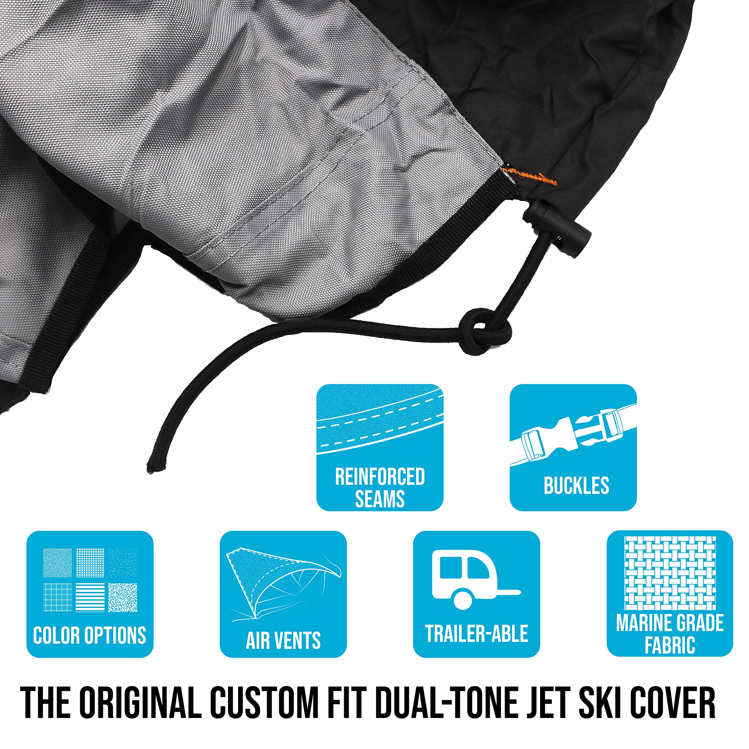 Savvycraft Waterproof Jet Ski Cover for 2004-2005 Sea-Doo XP - Heavy Duty Trailerable Protection - Perfect for Storage & Transport in Harsh Weather Conditions